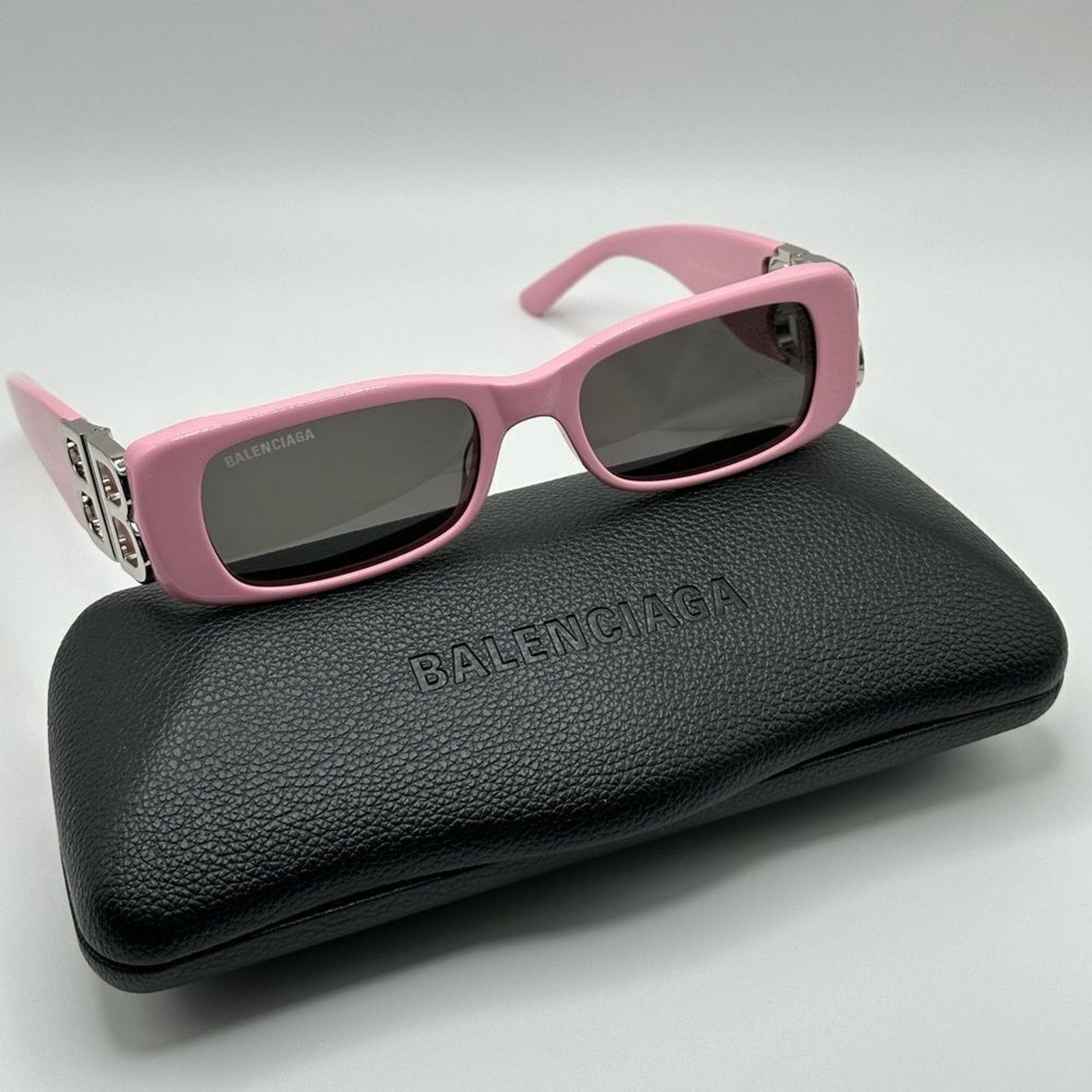 Balenciaga BRAND NEW BALENCIAGA BB0096S 012 Pink/Silver/Grey Sunglasses Size ONE SIZE - 10 Thumbnail