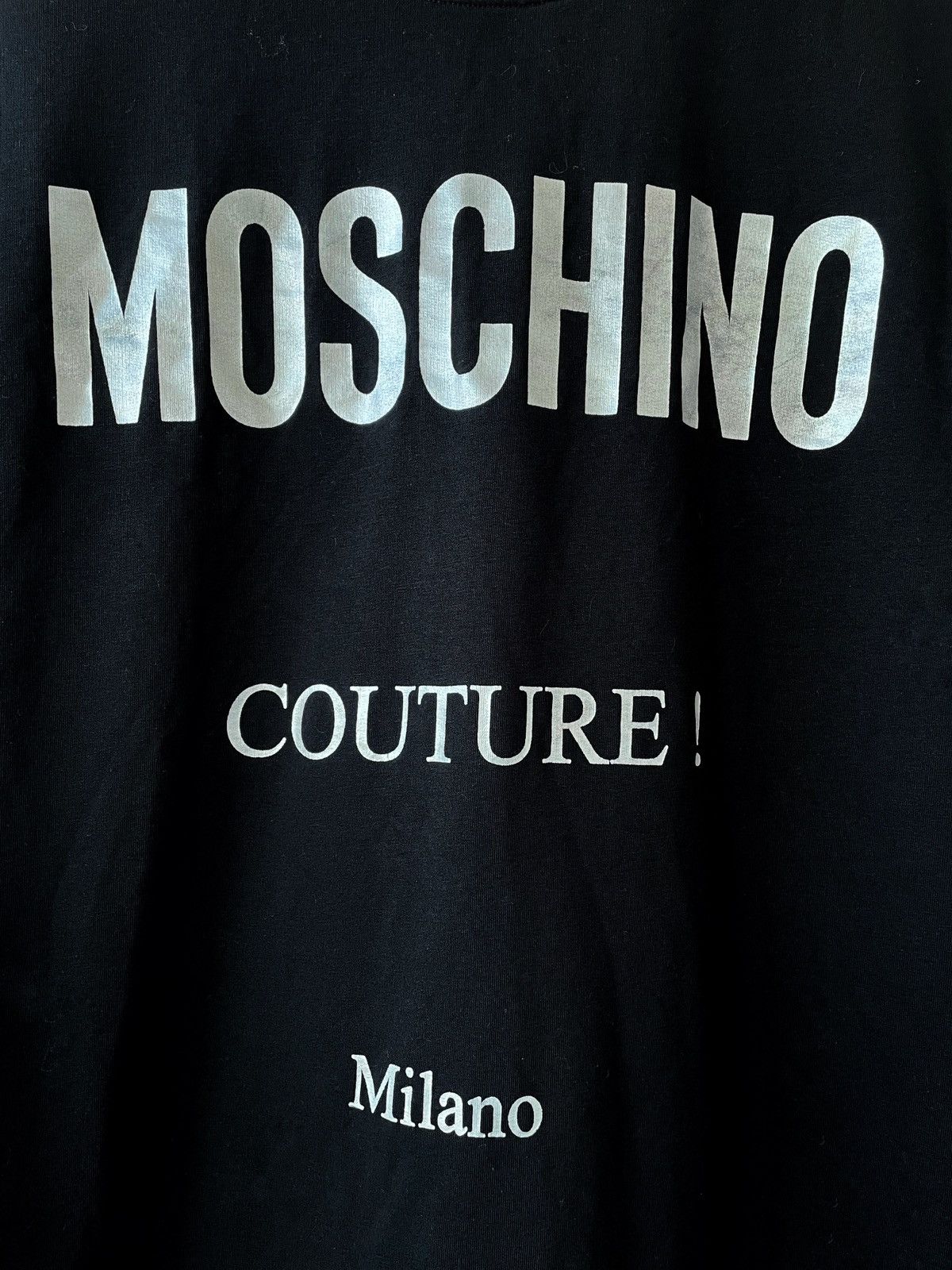 Moschino Moschino Sweatshirt Women Dress Black Big Logo Size S Size S / US 4 / IT 40 - 4 Thumbnail