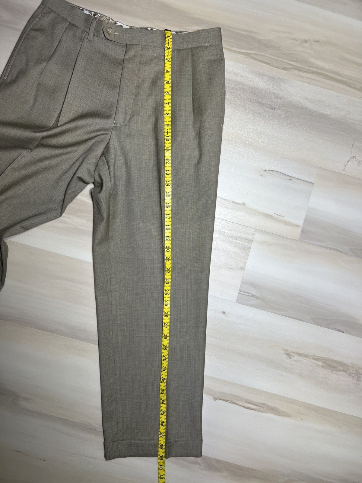 Lauren Ralph Lauren Lauren Ralph Lauren Brown Wool Dress Pants Mens 33x30 Beige Size US 33 - 7 Thumbnail