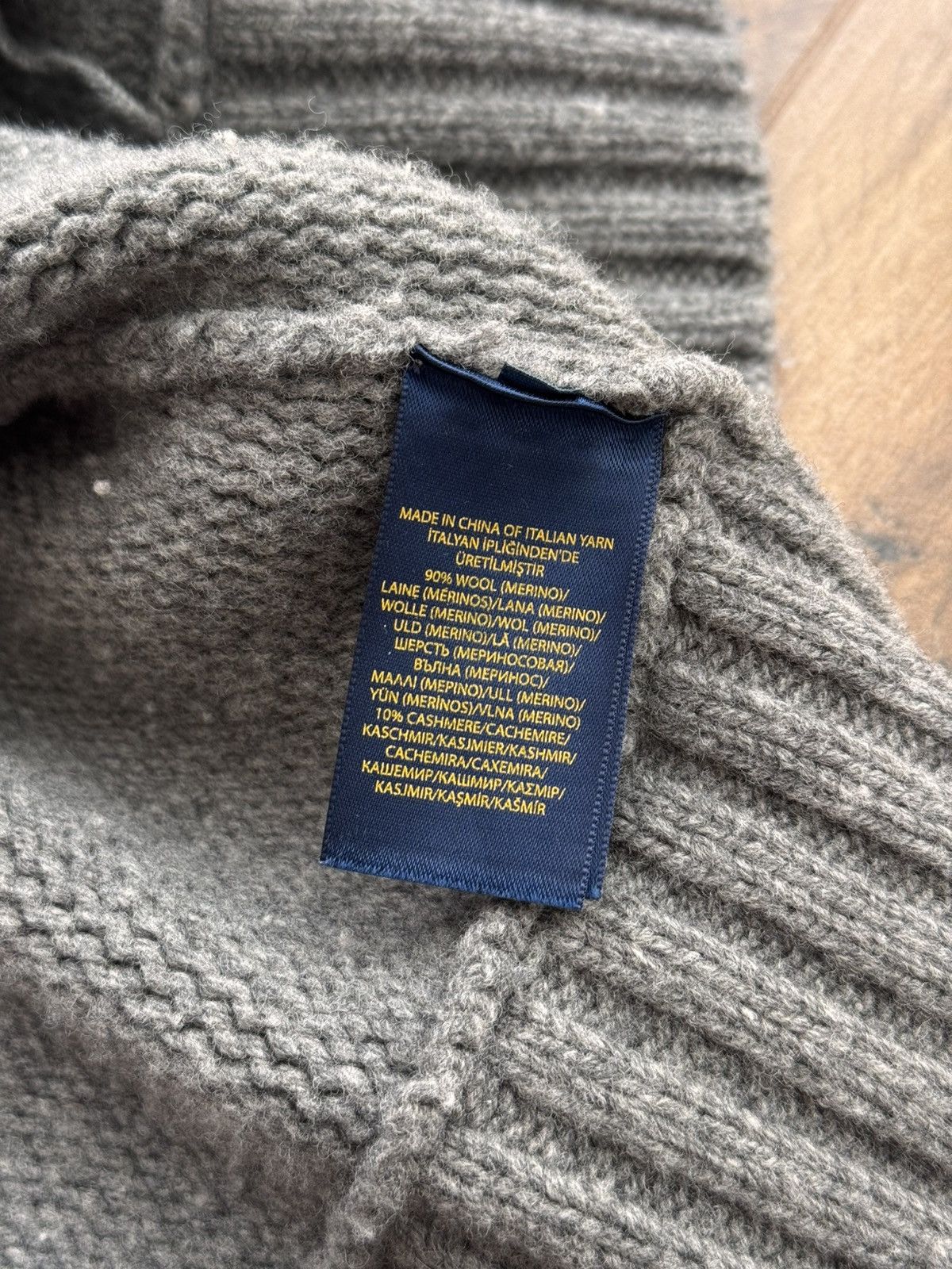 Polo Ralph Lauren × Vintage Vintage Polo Ralph Lauren Merino Wool Heavyweight Poncho Size US L / EU 52-54 / 3 - 17 Thumbnail