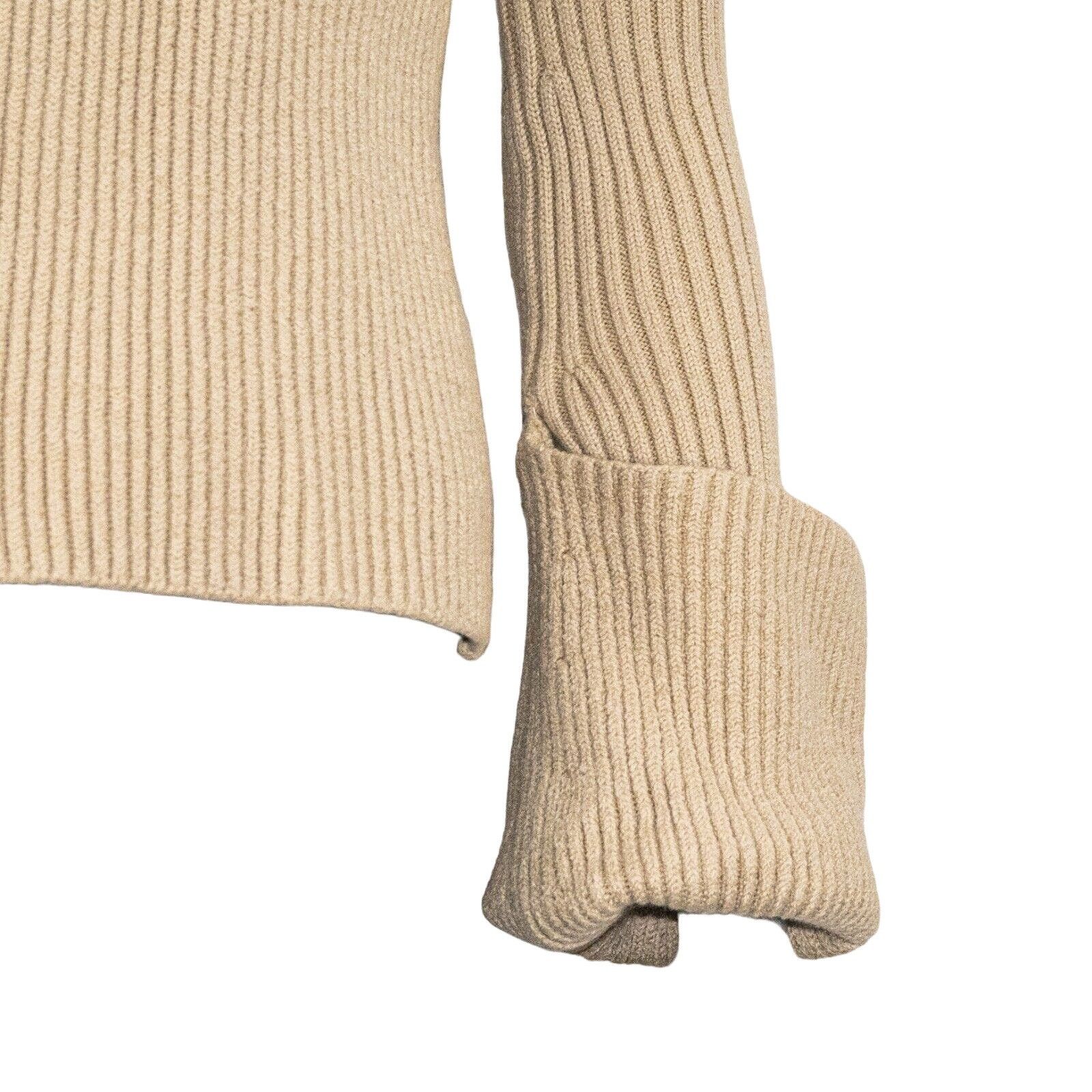 St. John ST JOHN Ribbed Wool Turtleneck Sweater oversize cuffs Size S / US 4 / IT 40 - 10 Thumbnail