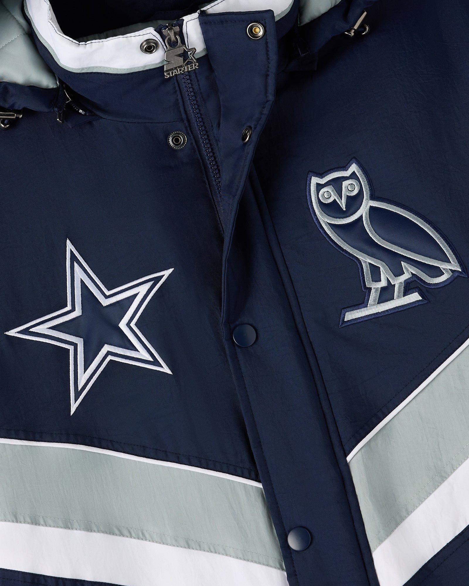 Drake OVO x NFL DALLAS COWBOYS STARTER® SIDELINE PUFFER JACKET Size US XXL / EU 58 / 5 - 4 Thumbnail