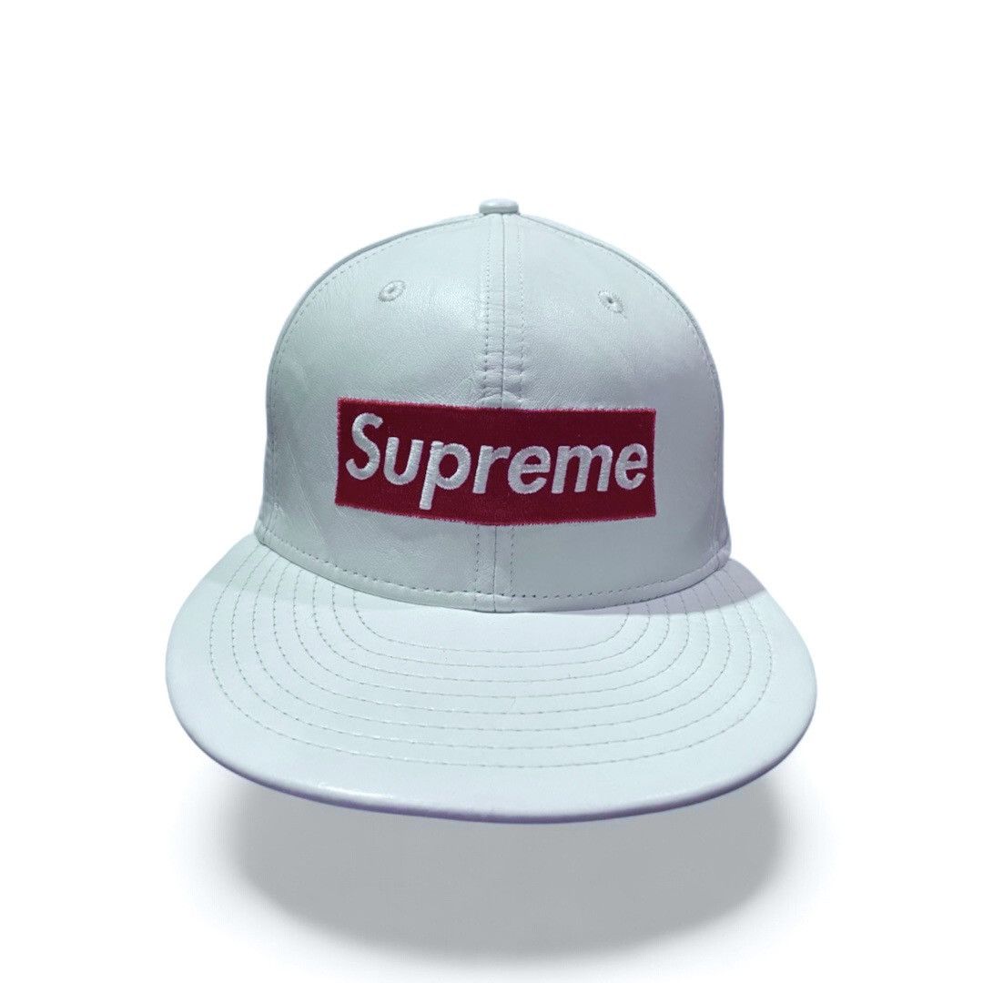 New Era × Supreme Supreme x New Era Box Logo Beanie White/Red