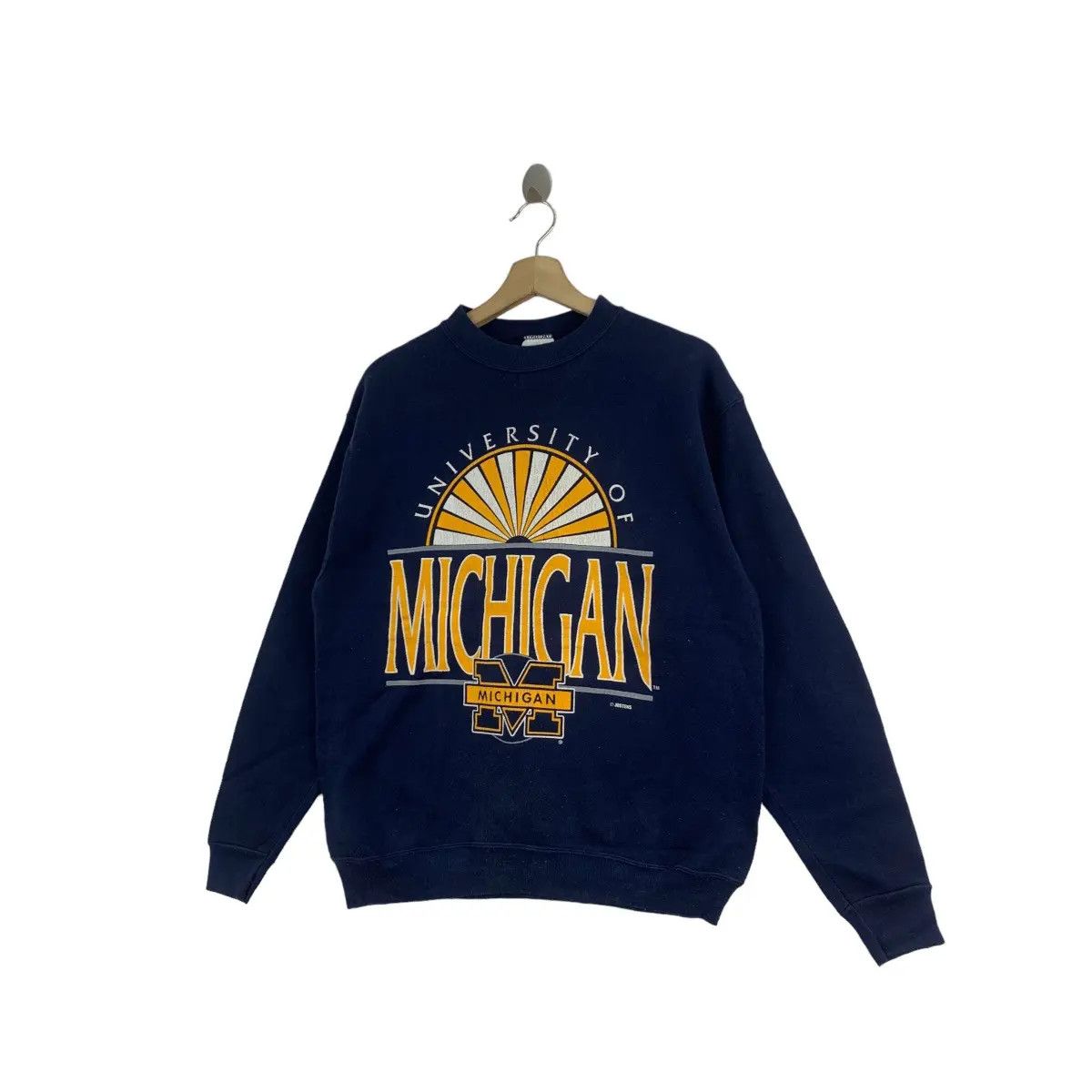 Designer Vintage 80’ MICHIGAN UNIVERSITY Jostens College Sweatshirt Size M / US 6-8 / IT 42-44 - 5 Thumbnail