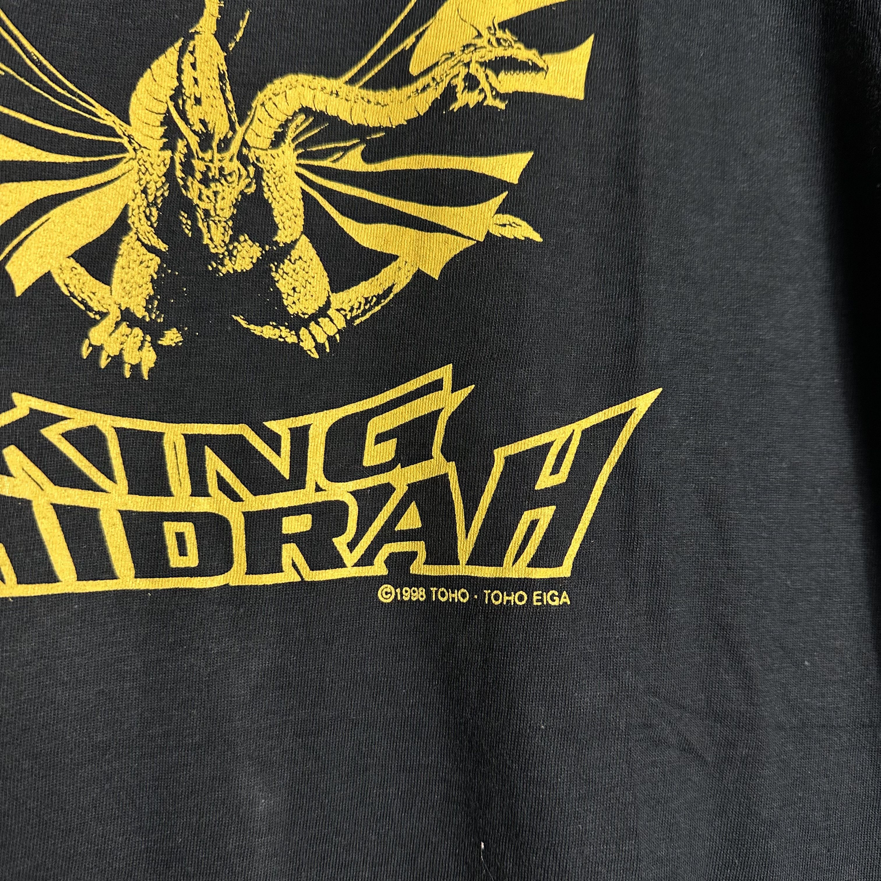 Anime 🔥RARE🔥Vtg King Ghidrah Three Headed Dragon Anime T-shirt Size US L / EU 52-54 / 3 - 3 Thumbnail