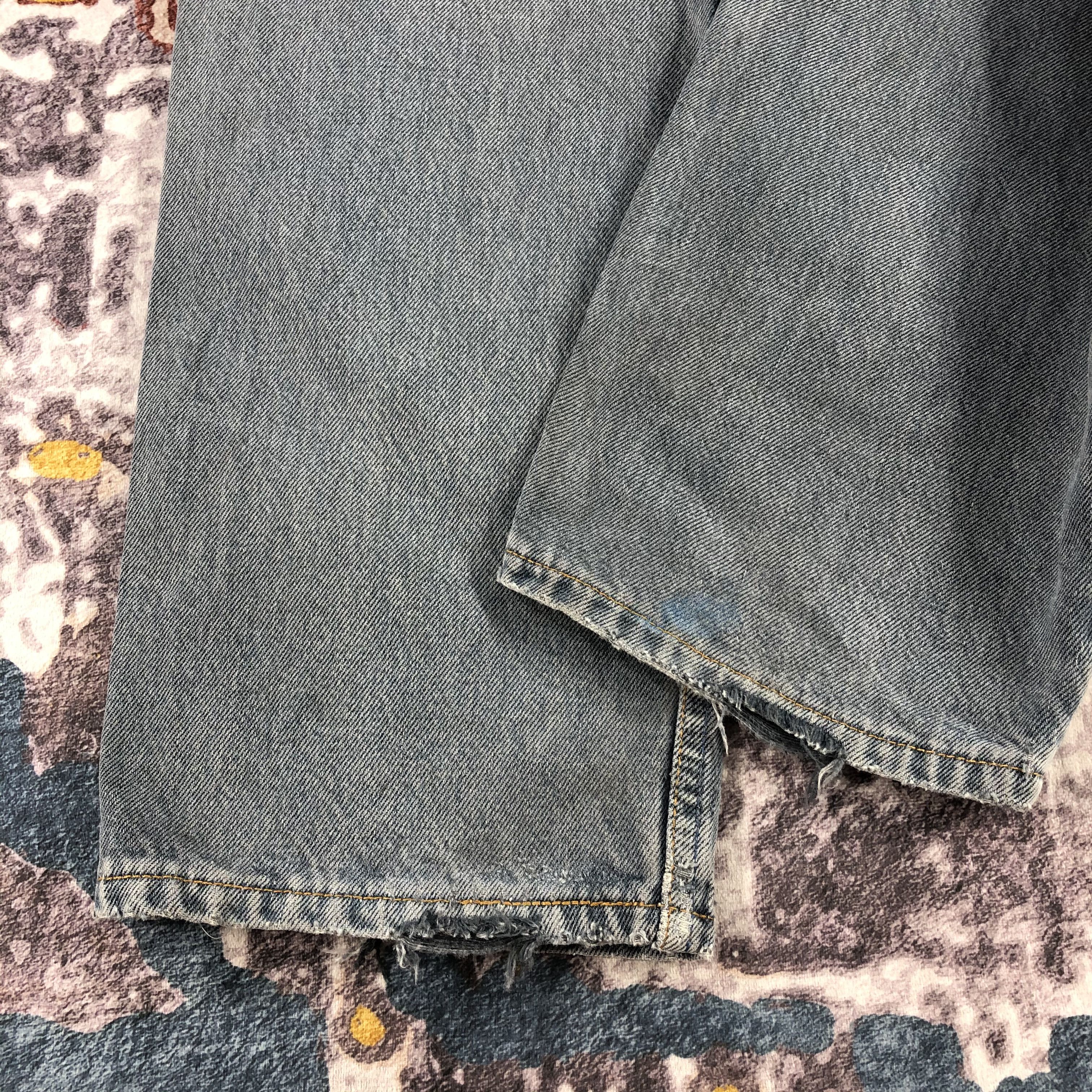 Levi's 90s Vintage Levis 501 Faded Black Jeans-JM2266 Size US 32 / EU 48 - 4 Thumbnail