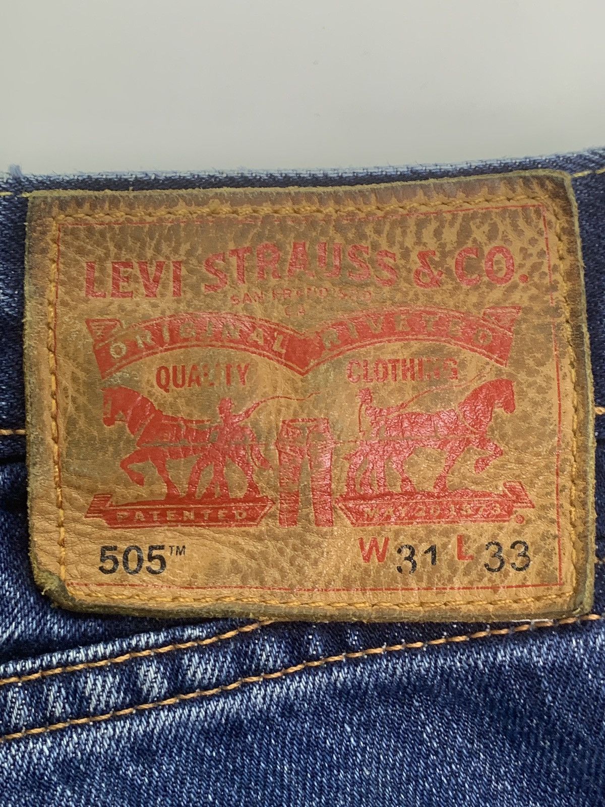 Levi's Vintage 505 Levi’s Distress Denim Size US 31 - 17 Thumbnail