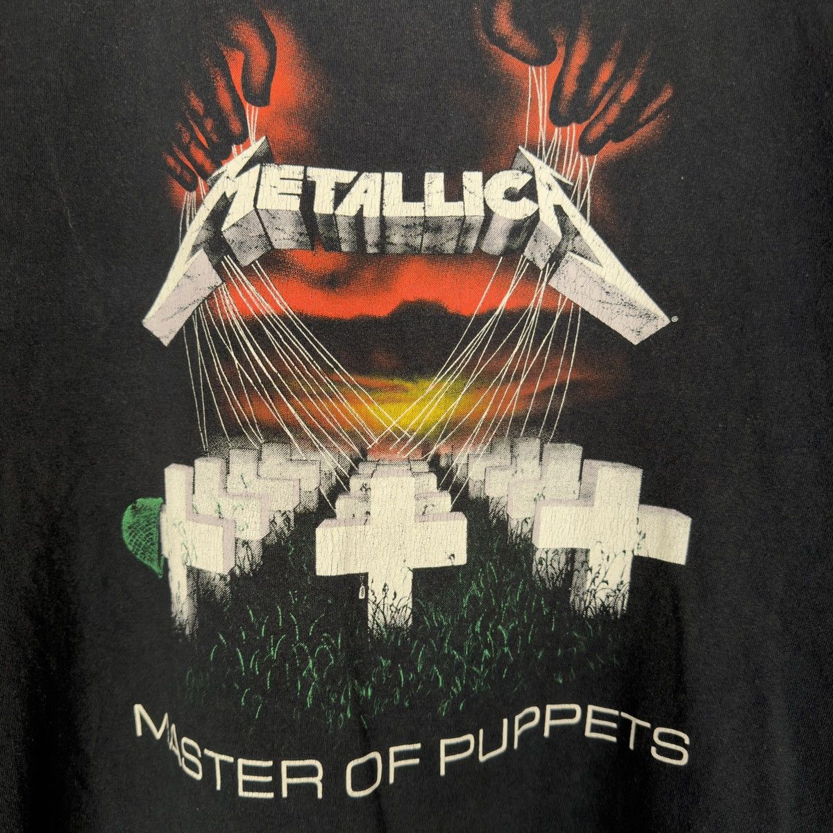 Band Tees Vintage Metallica Master Of Puppets Rock Jerzees T Shirt Size US L / EU 52-54 / 3 - 4 Thumbnail