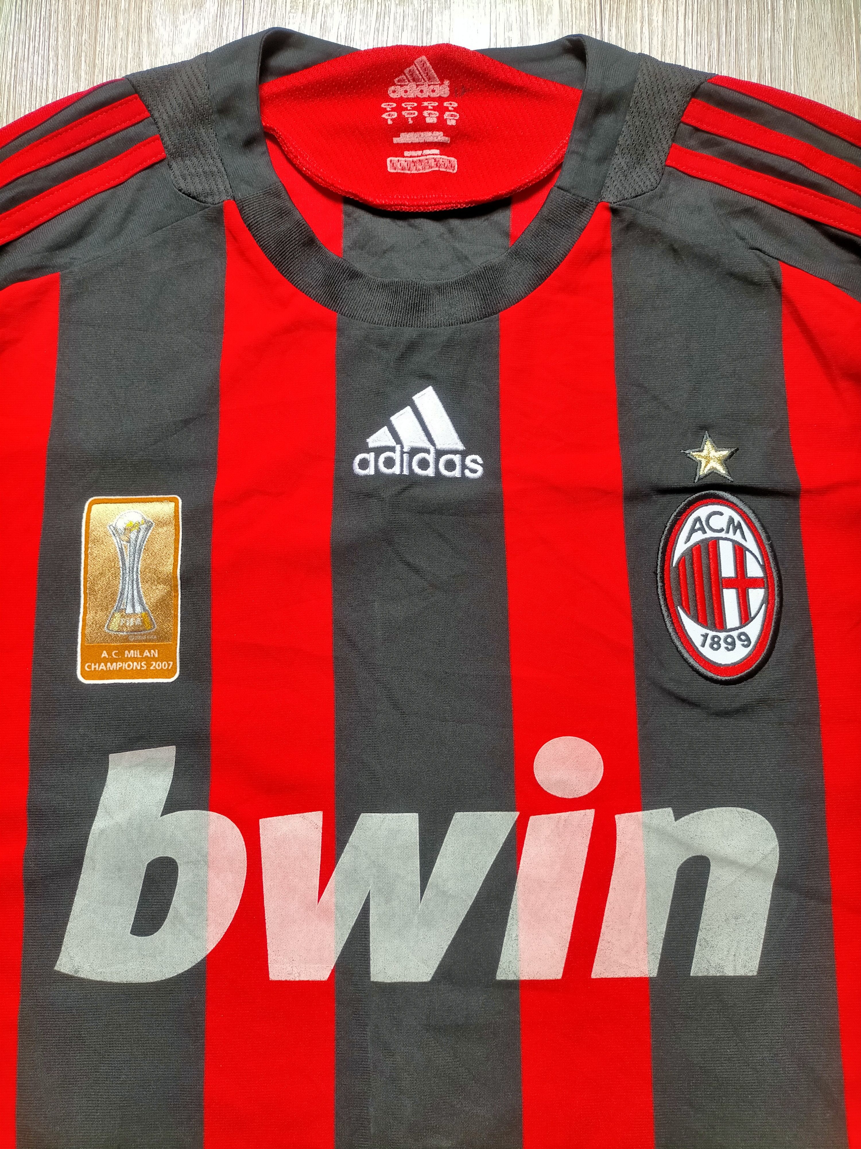 Adidas Ac Milan 2008 Football Jersey Vintage Size US L / EU 52-54 / 3 - 5 Thumbnail