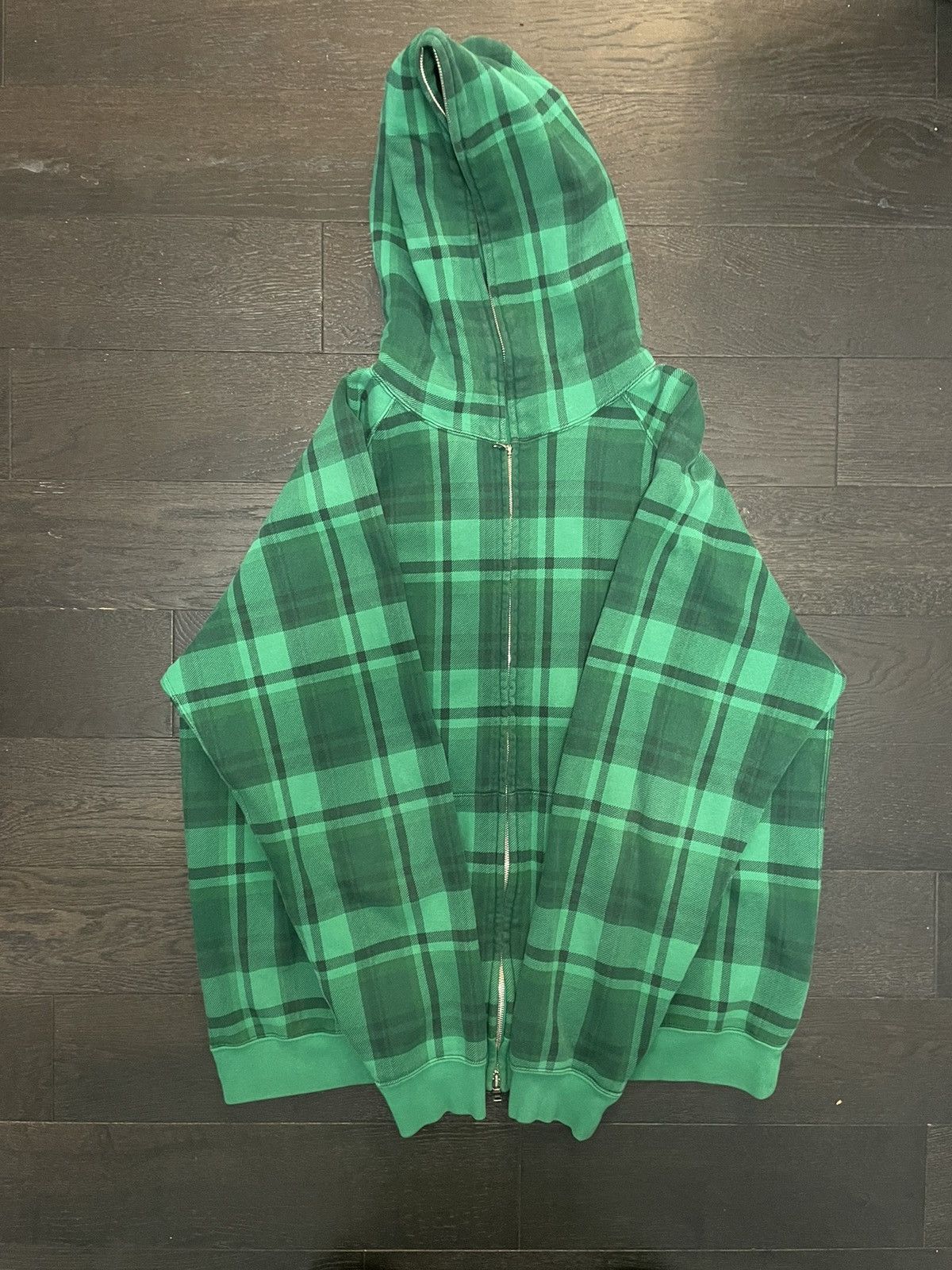 Bape Bape Shibuya Plaid Full Zip Hoodie Grailed