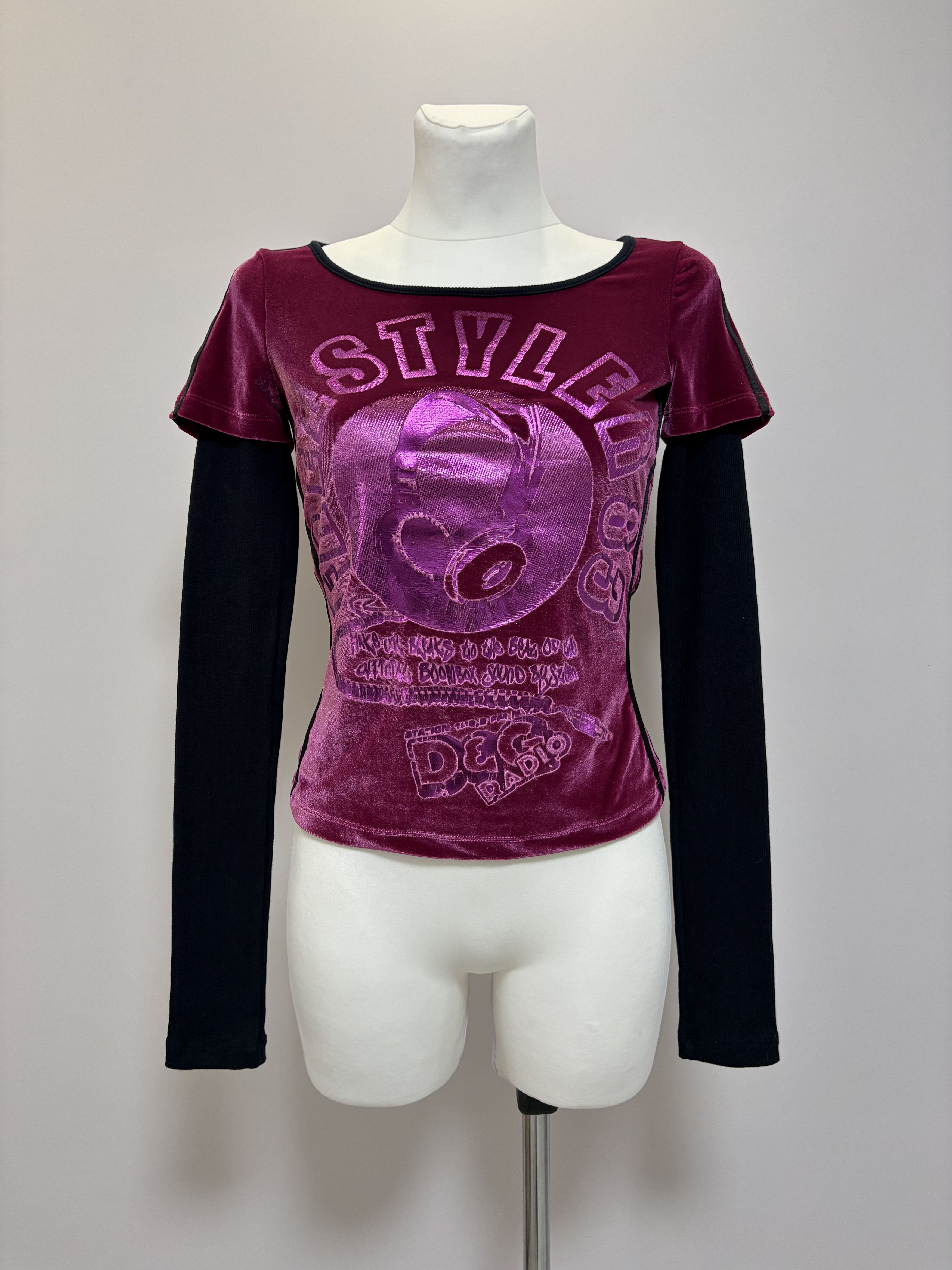 Dolce & Gabbana DOLCE & GABBANA Freestyler 83 Vintage Long Sleeve Top D&G Size S / US 4 / IT 40 - 2 Thumbnail