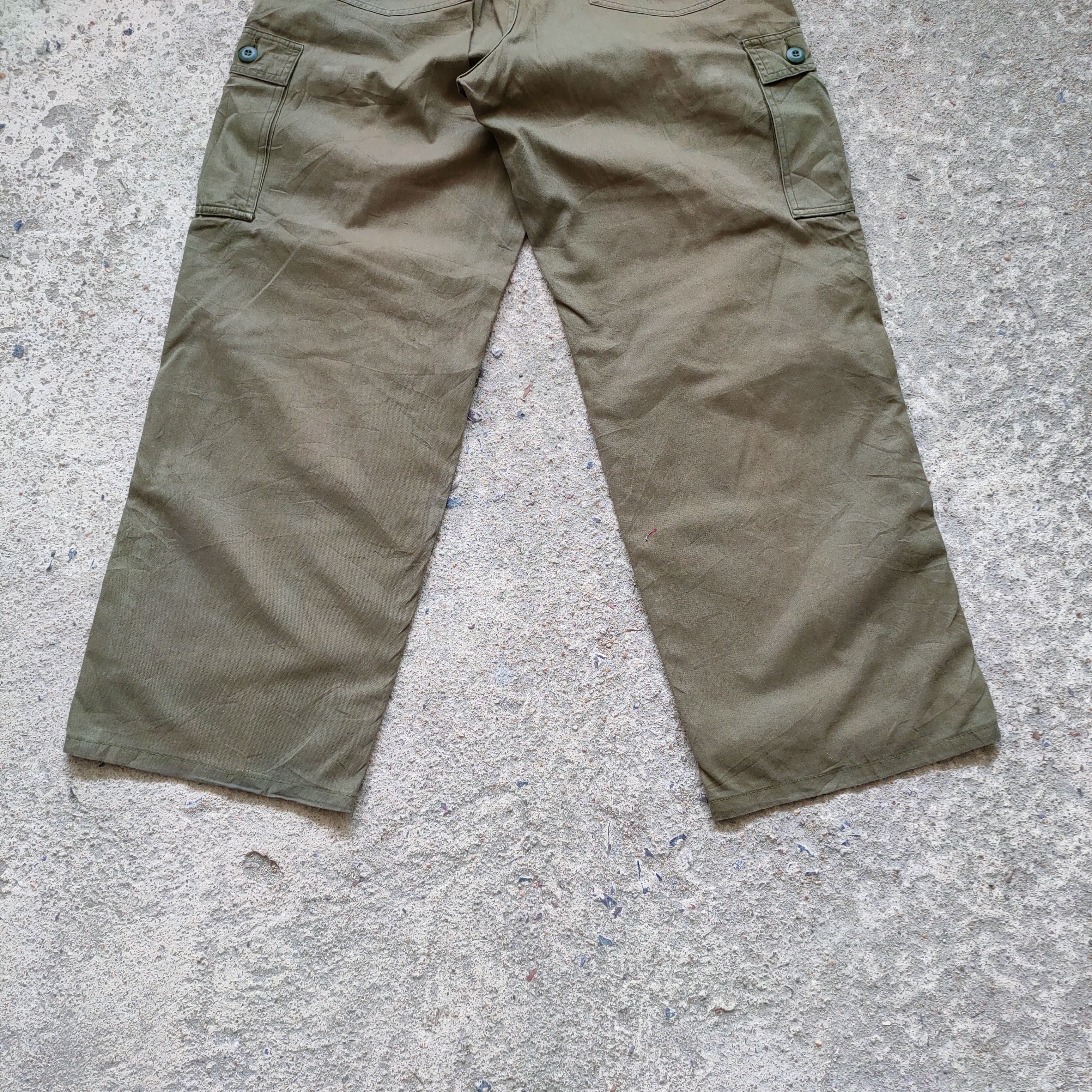 Japanese Brand VINTAGE FADED GREEN GL MILITARY CARGO PANTS Size US 32 / EU 48 - 10 Thumbnail