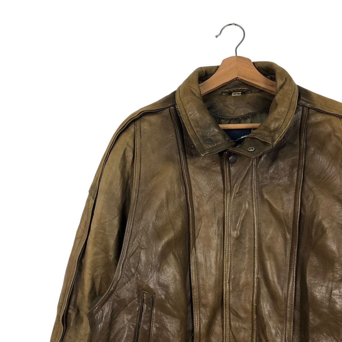 Robert Comstock VINTAGE BOMBER BIKER GENUINE LEATHER JACKET ROBERT COMSTOCK Size US L / EU 52-54 / 3 - 9 Thumbnail