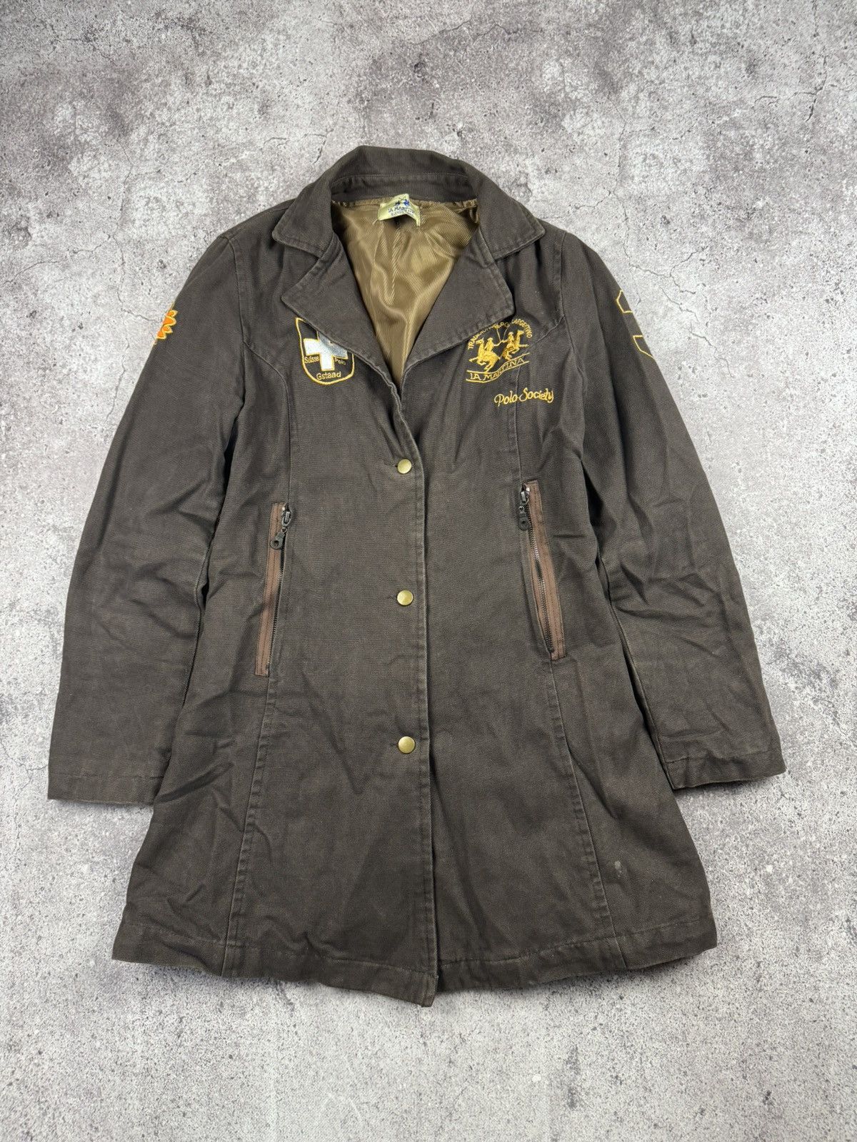 La Martina La Martina Down Gstaad brown Jacket Womens size Large Size L / US 10 / IT 46 - 1 Thumbnail