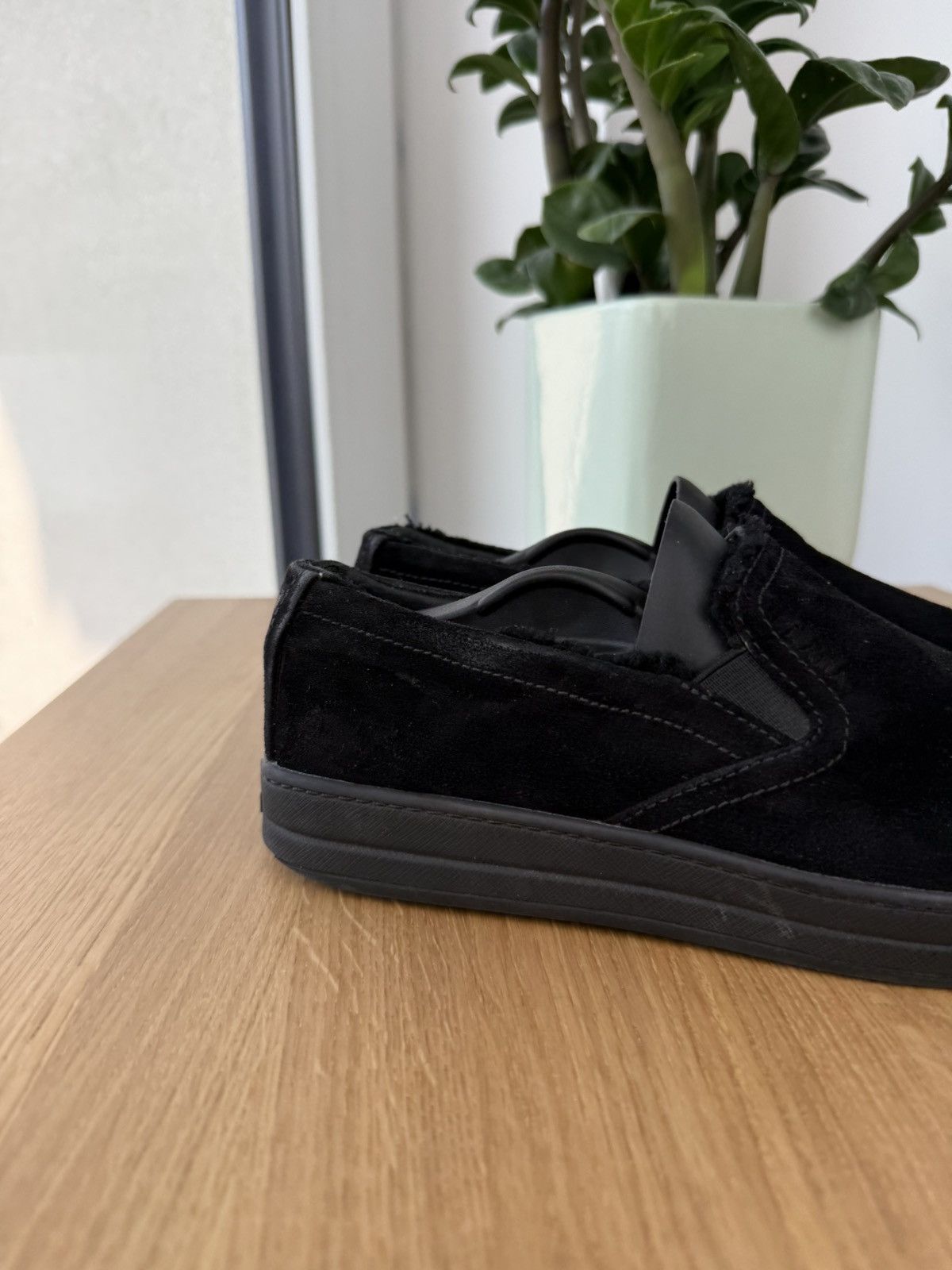 Prada × Vintage Prada Vintage Women’s Black Luxury Leather Shoes Sneakers Size US 6 / IT 36 - 3 Thumbnail
