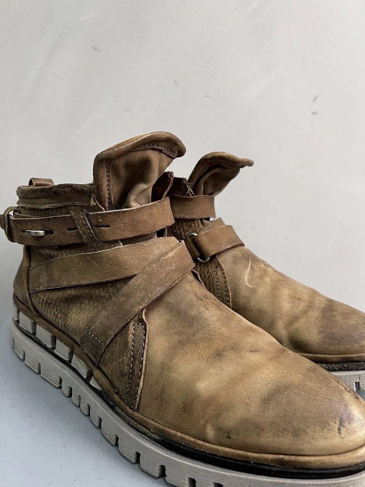 A.S.98 Vintage ankle chunky moto boots a.s. 98 belted guidi style Size US 8 / EU 41 - 13 Thumbnail
