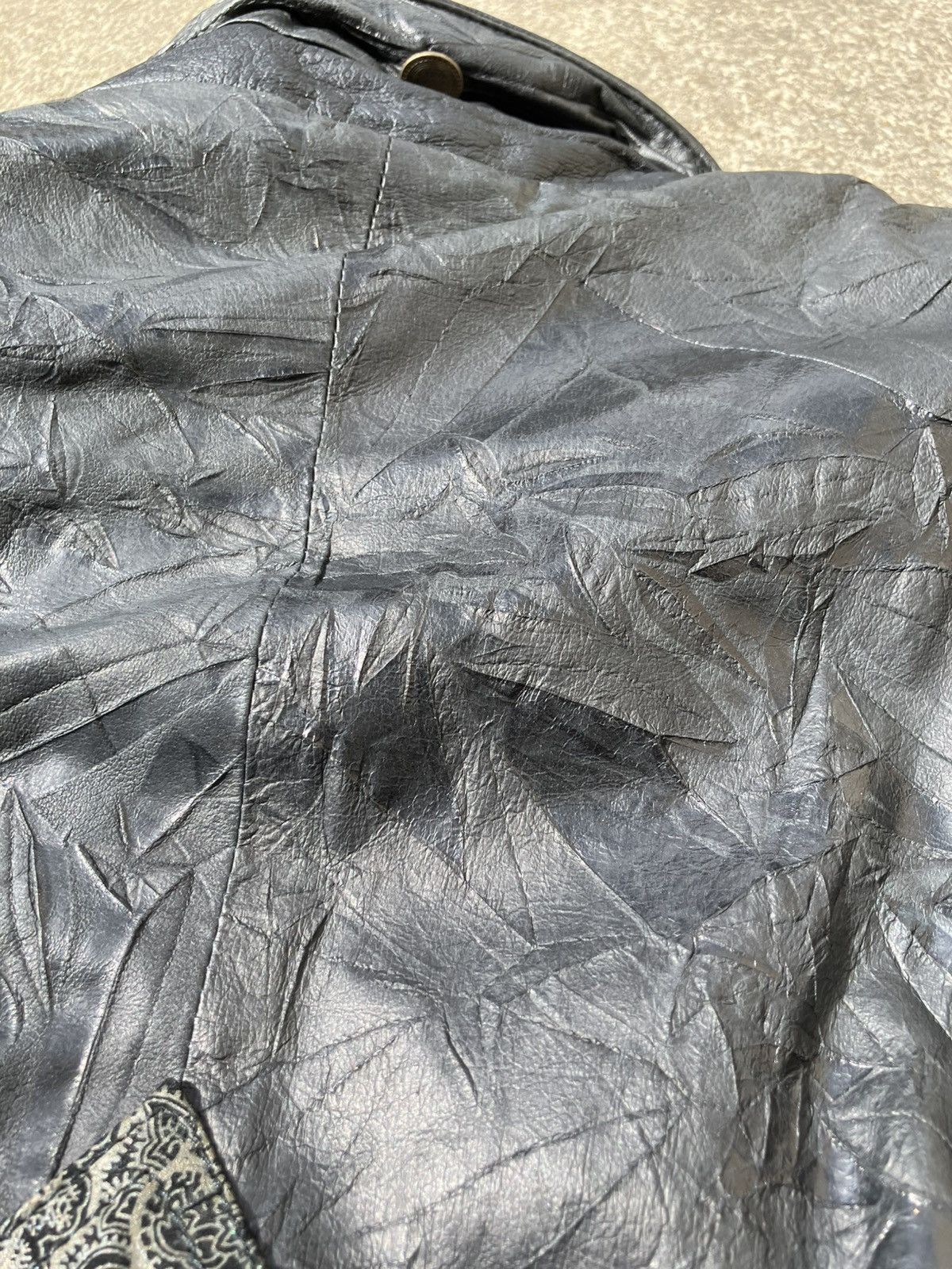 Vintage Vintage leather bomber jacket Size S / US 4 / IT 40 - 5 Thumbnail