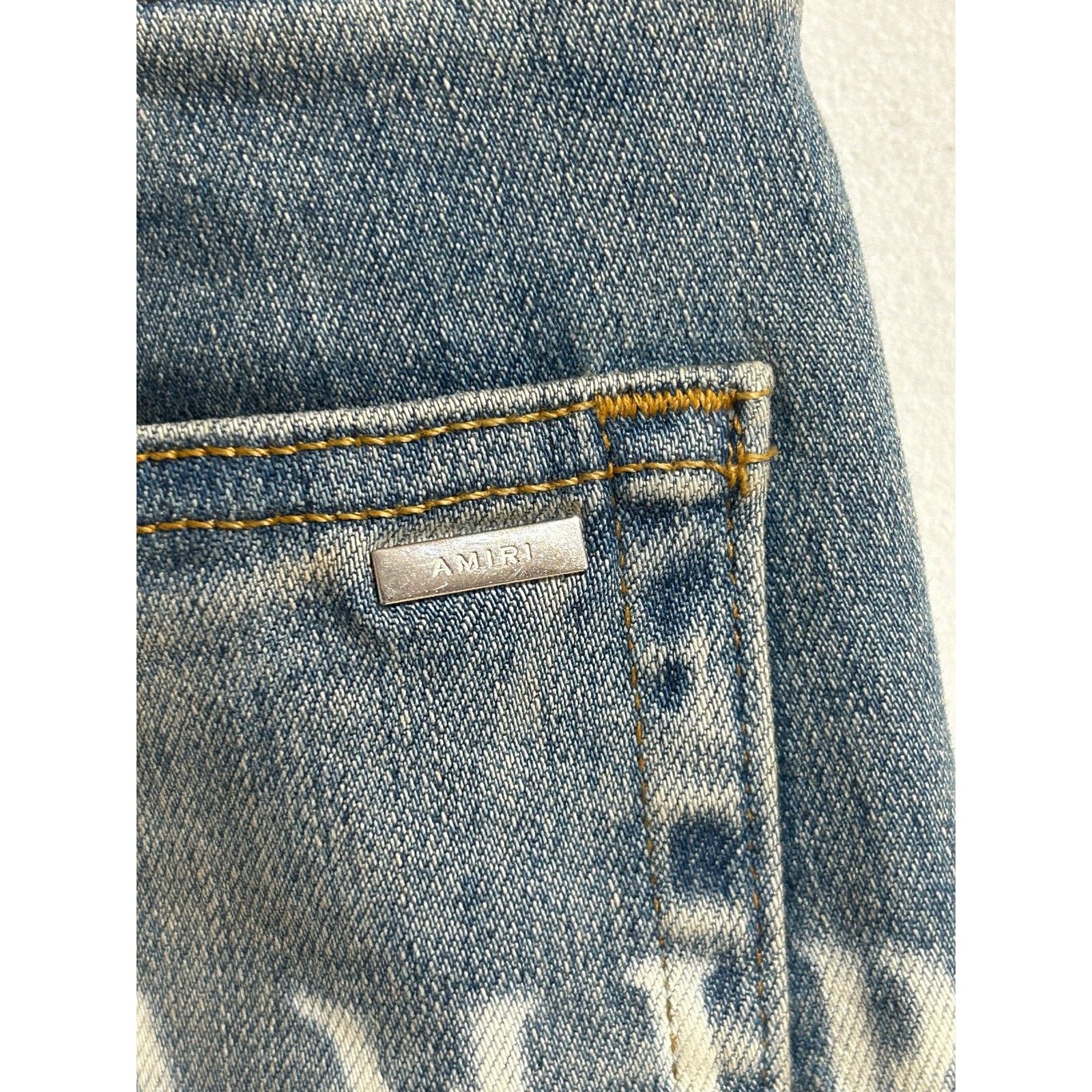Amiri AMIRI HIBISCUS SKINNY FIT DISTRESSED JEAN SIZE 30 PREOWNED Size US 30 / EU 46 - 4 Thumbnail