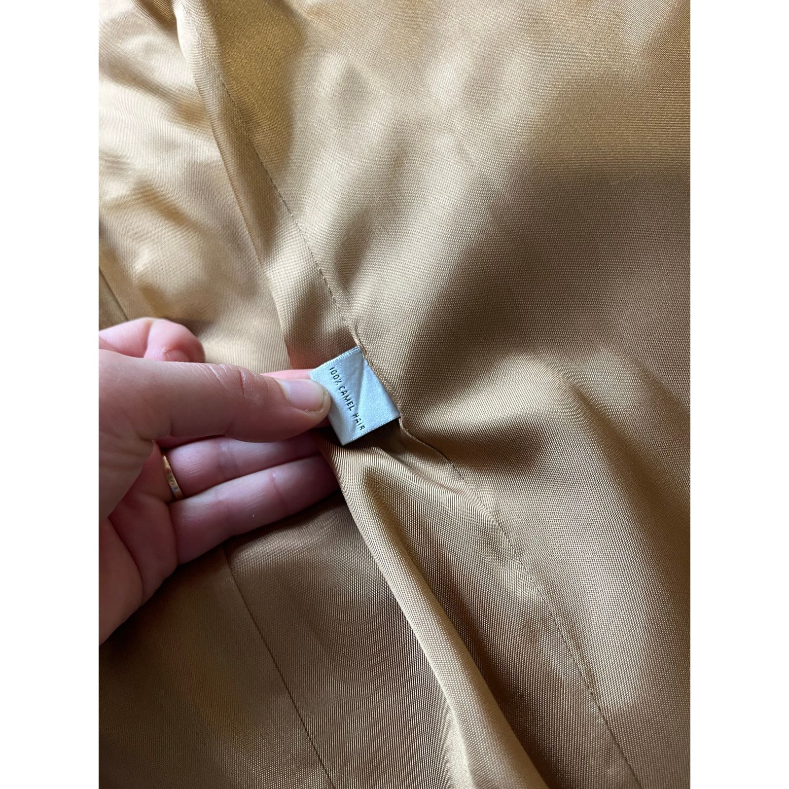 Brooks Brothers Vtg 90s Ralph Lauren Bergdorf Goodman women’s 12 Wool Trench Size XL / US 12-14 / IT 48-50 - 9 Thumbnail