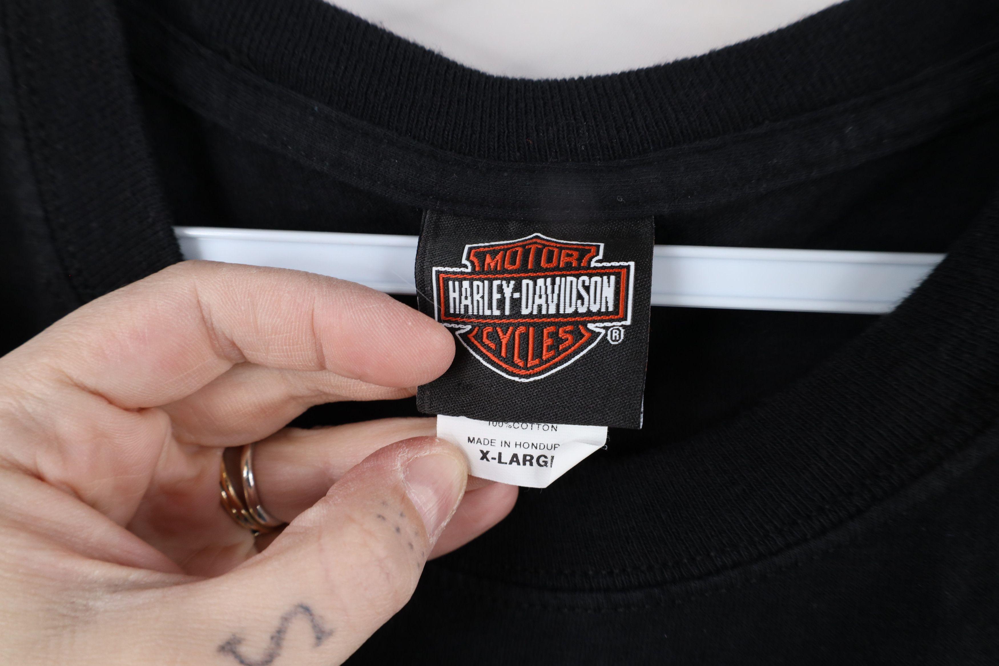 Harley Davidson × Vintage Vintage Y2K Harley Davidson Sundance Wyoming T-Shirt Black Size US XL / EU 56 / 4 - 6 Thumbnail