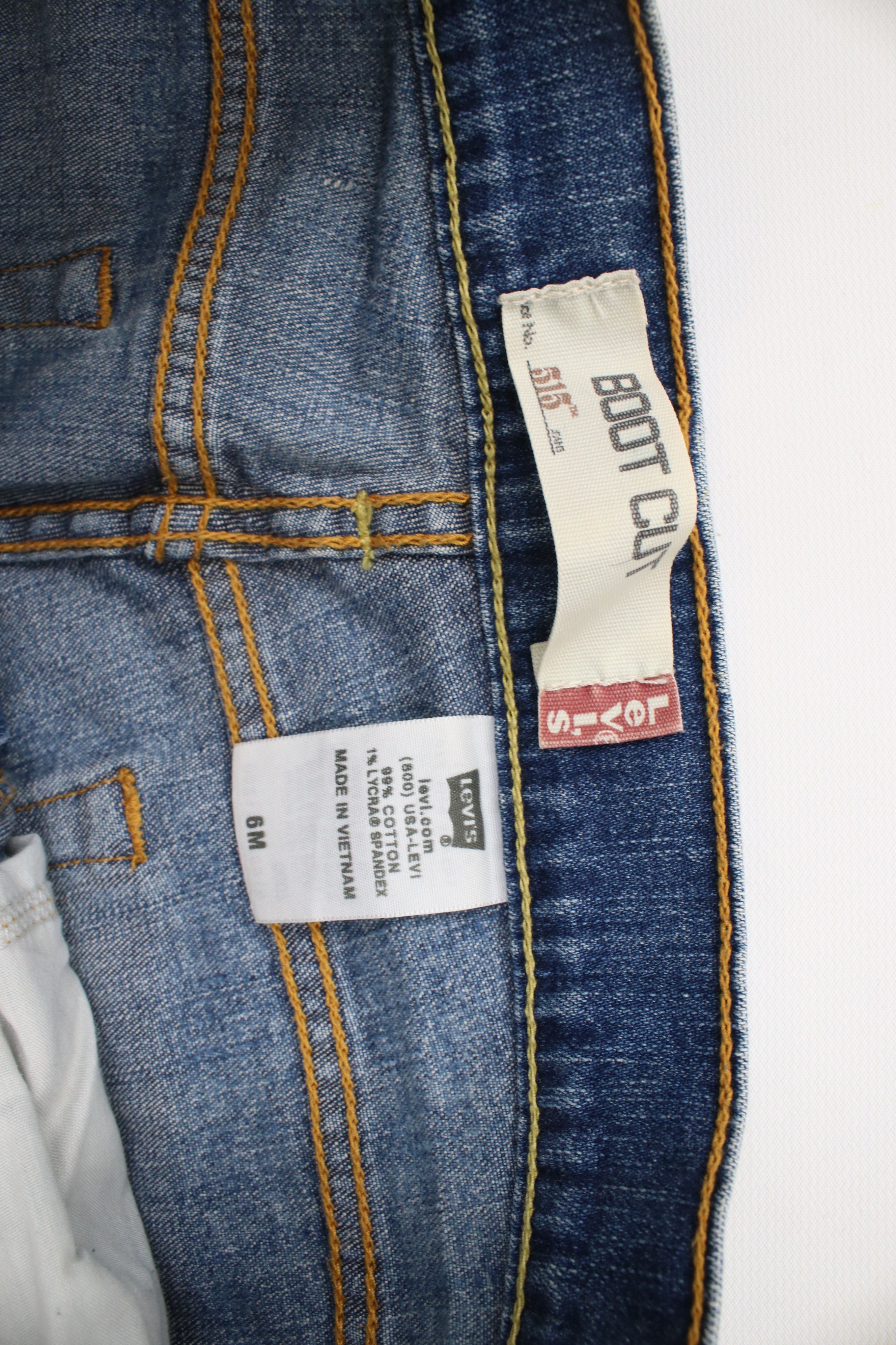 Levi's × Vintage Vintage Y2K 2005 Levis 515 Bootcut Stretch Denim Jeans Size 28" / US 6 / IT 42 - 7 Thumbnail