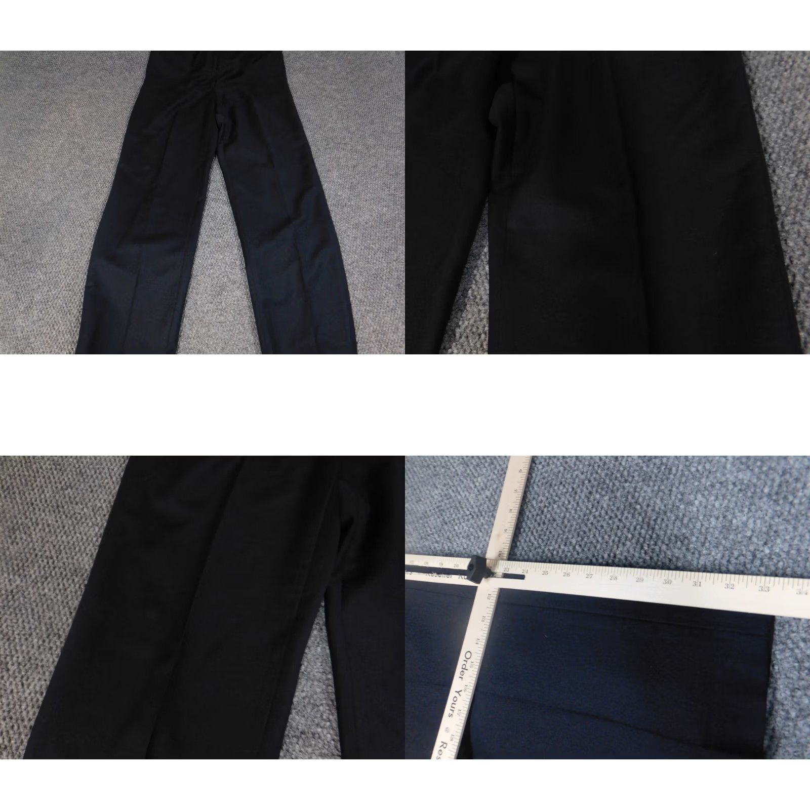Vintage LL Bean Womens Pants 10 Blue Straight Wool Dress Pants Casual Regular Womens 33Inseam Size 32" / US 10 / IT 46 - 8 Thumbnail