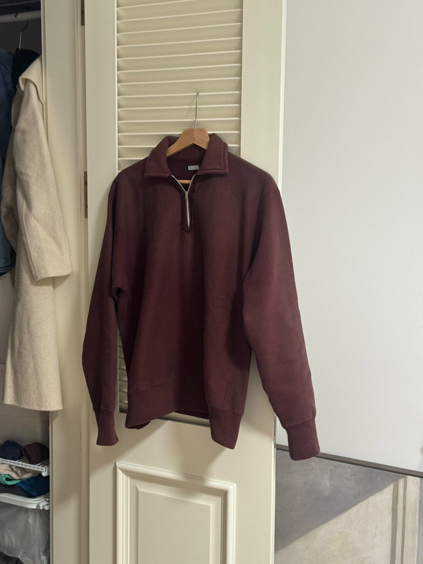 A.PRESSE a.presse Vintage Half Zip Sweat 25AW Size US L / EU 52-54 / 3 - 1 Thumbnail