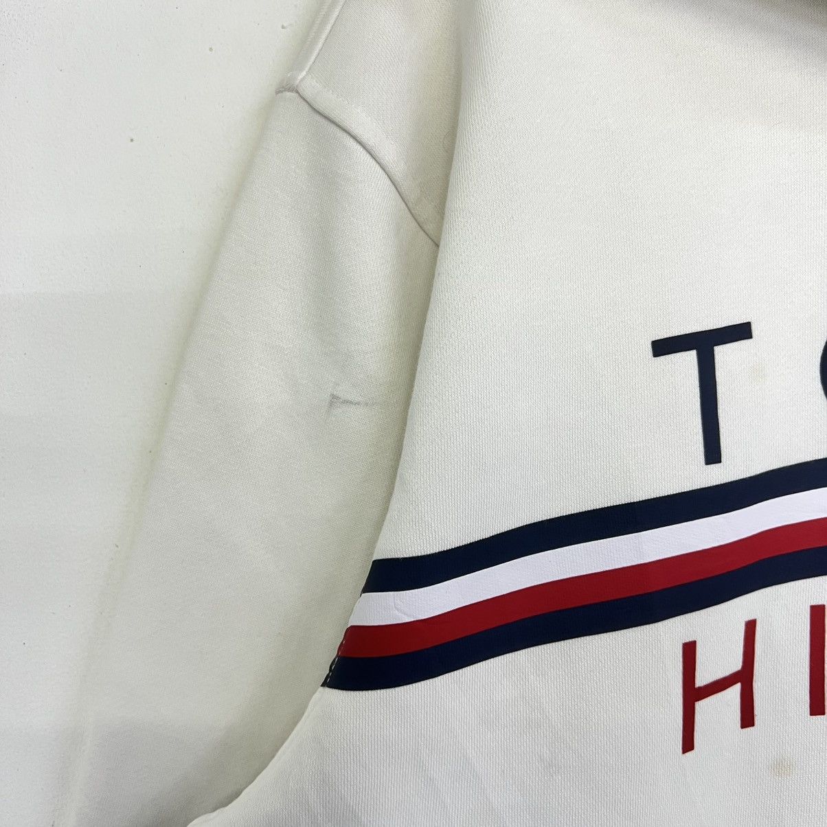 Tommy Hilfiger TOMMY HILFIGER SPELLOUT HOODIE SWEATSHIRT Size US XL / EU 56 / 4 - 5 Thumbnail