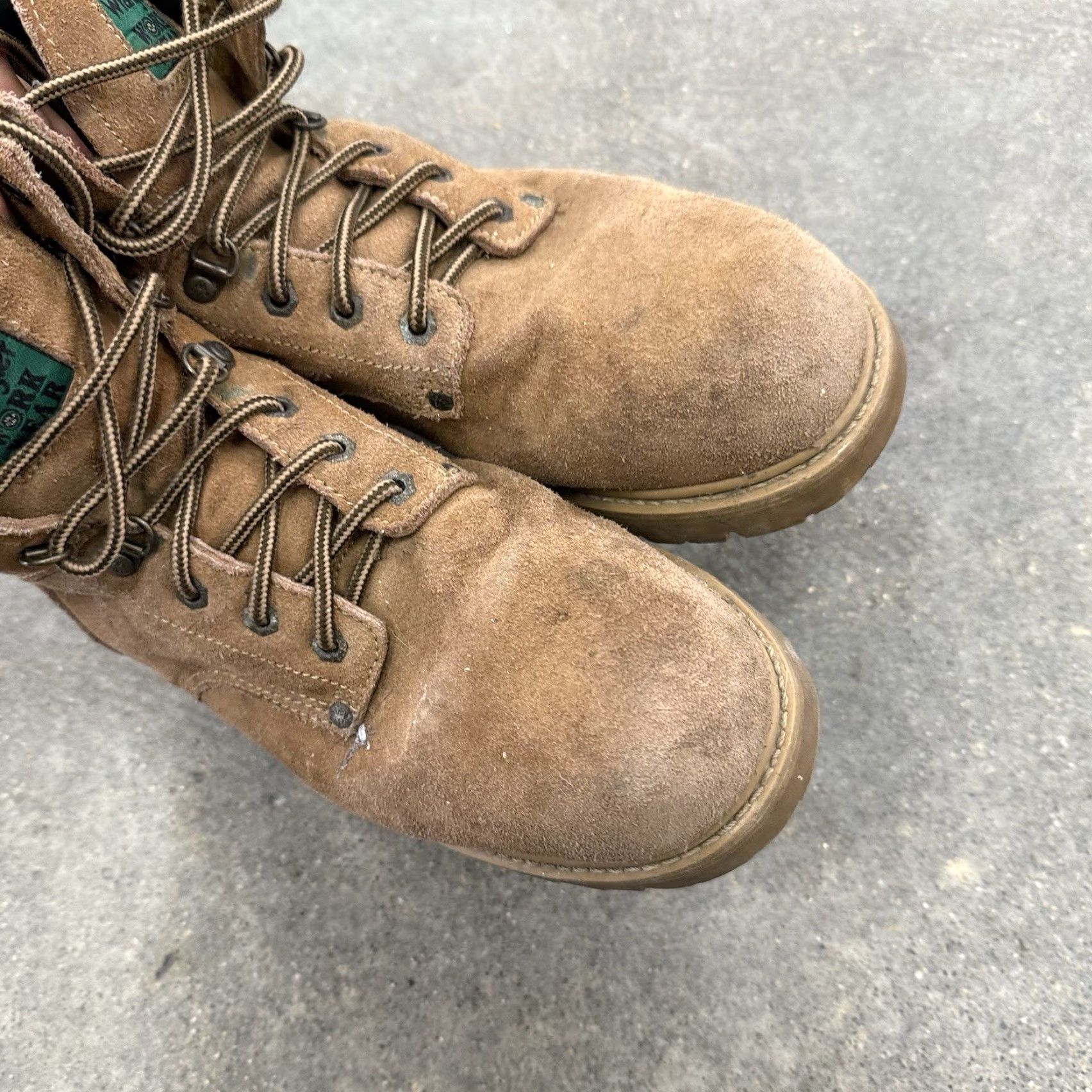 Wrangler WRANGLER Steel Toe Work Wear Boots Mens 11 Wide Brown Leather Work & Safety Boots Mens Size US 11 / EU 44 - 6 Thumbnail