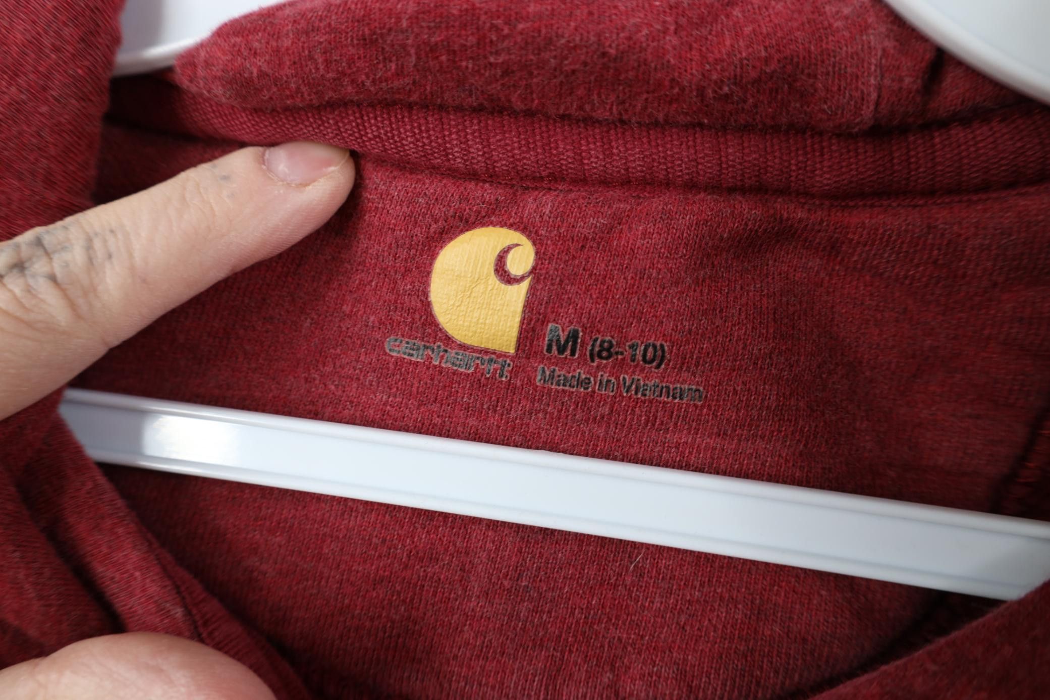 Carhartt Vintage Y2K Carhartt Spell Script Full Zip Hoodie Sweatshirt Size M / US 6-8 / IT 42-44 - 9 Thumbnail