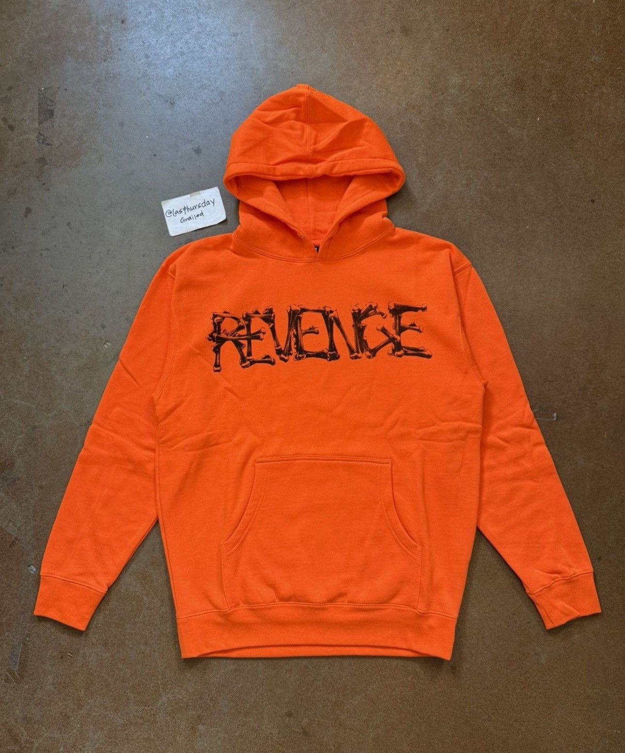 Revenge Revenge x Lil Durk Bones Hoodie Orange XL Size US XL / EU 56 / 4 - 2 Thumbnail
