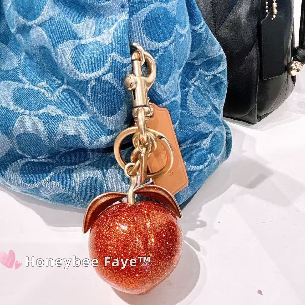 Coach The Summer I Turned Pretty Peach Bag Charm CBX51 Size ONE SIZE - 3 Thumbnail