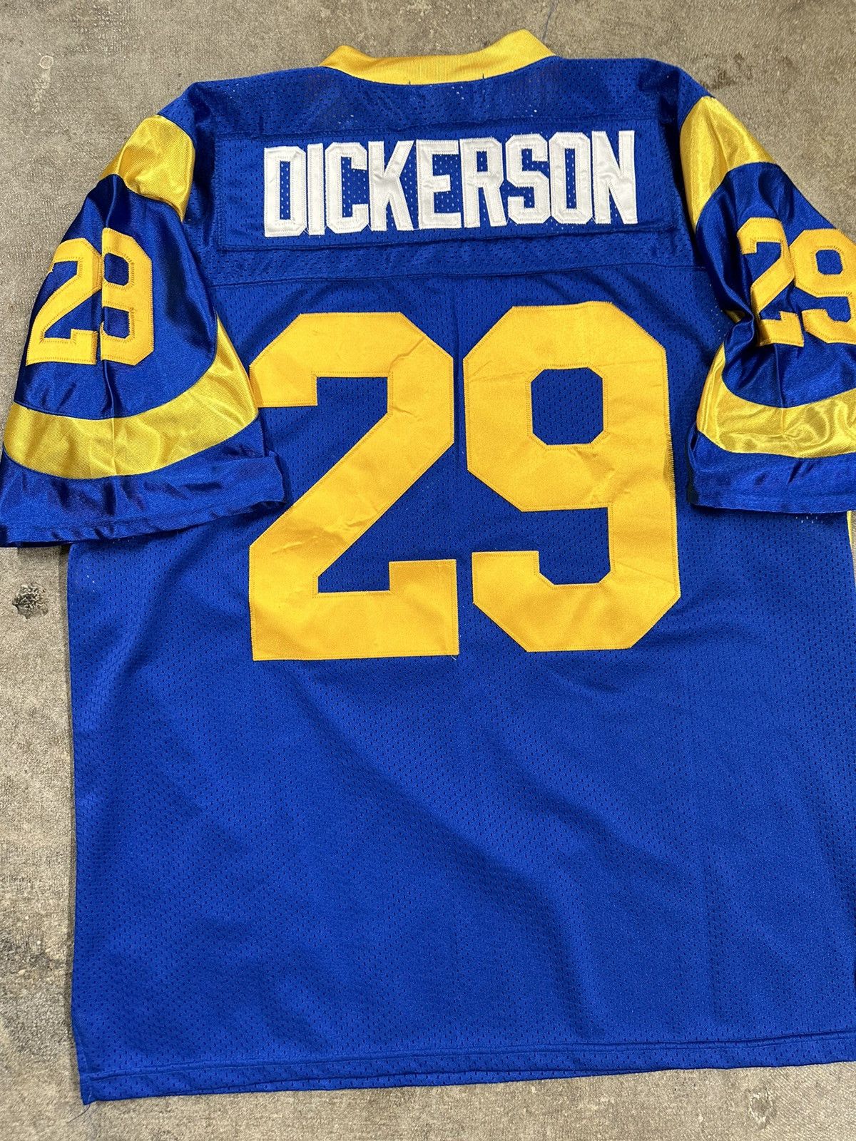 Mitchell & Ness Vintage 90s Mitchell & Ness Dickerson St.Louis Rams Jersey Size US XL / EU 56 / 4 - 4 Thumbnail