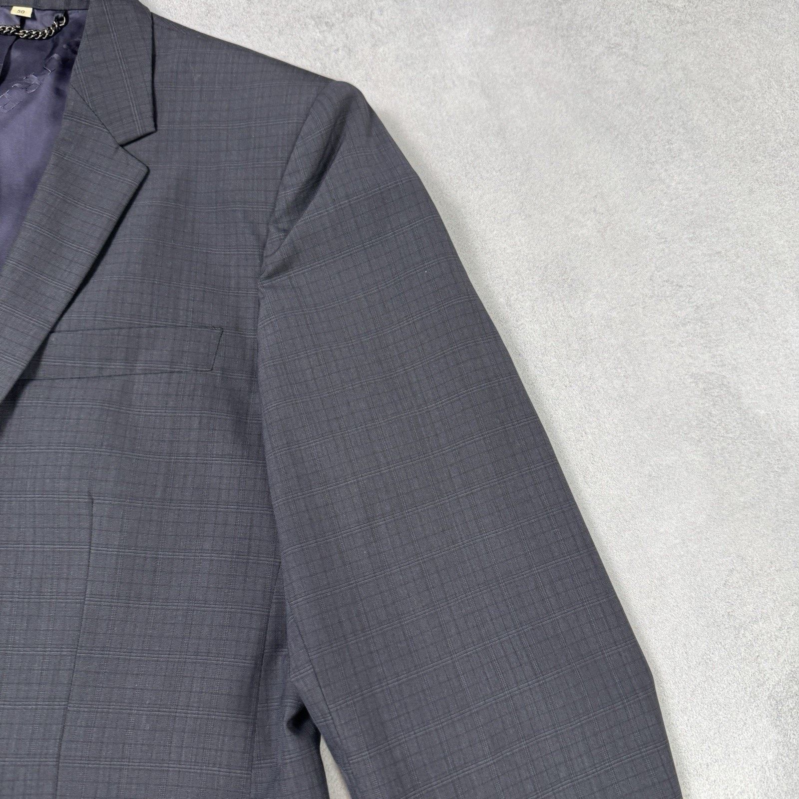 Burberry Burberry Men Blazer Two Button Grey Check Size 50 Size 40R - 9 Thumbnail