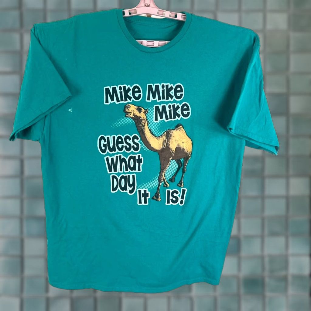 Vintage VINTAGE Day Men T-Shirt Short Sleeve 2XL Blue Comic Print Mike Crew Neck Size US XXL / EU 58 / 5 - 1 Thumbnail