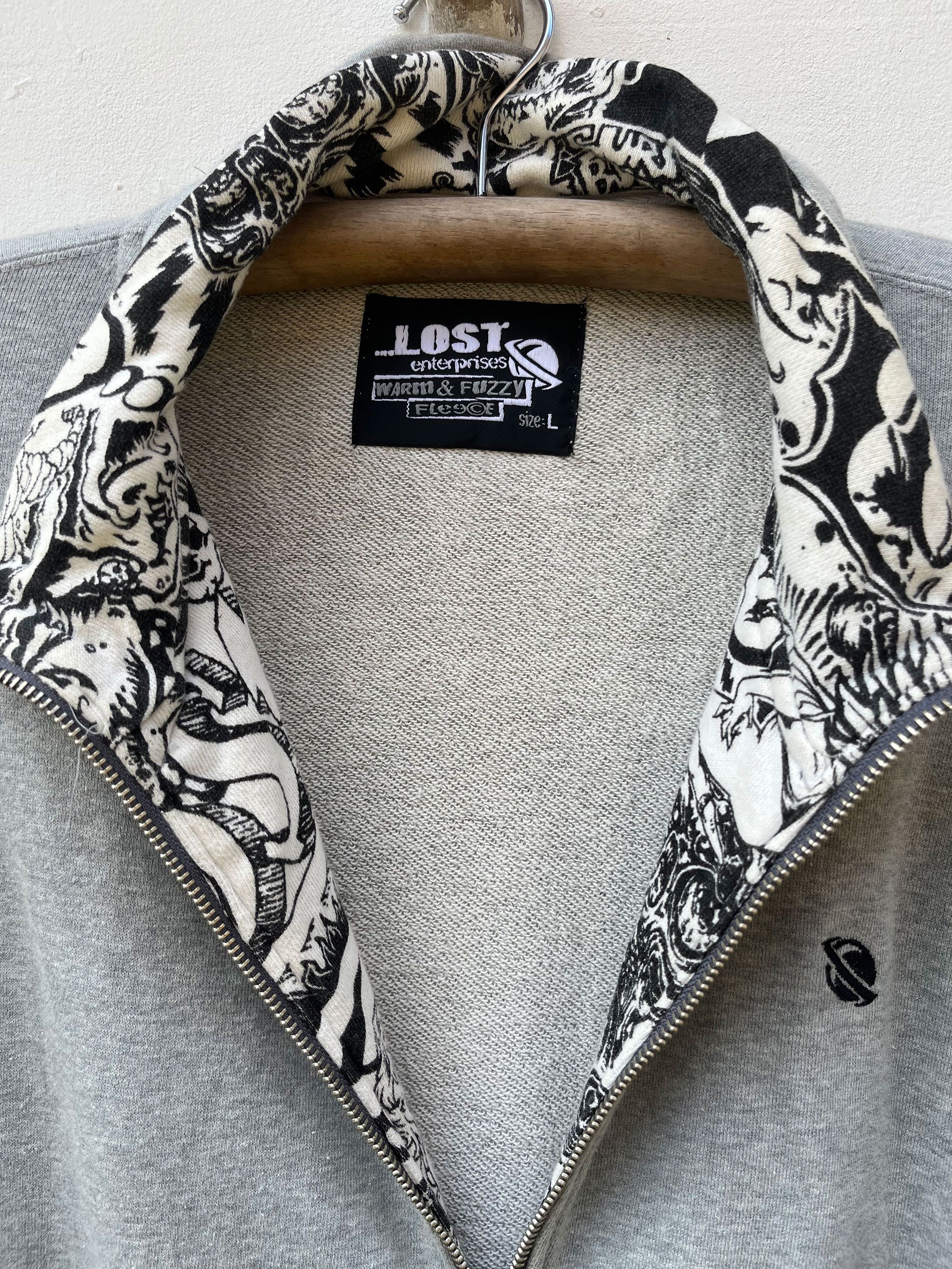 Lost Enterprises Lost Enterprise Snowboarding Sk8 Heavy Zipper Sweater Size US L / EU 52-54 / 3 - 3 Thumbnail