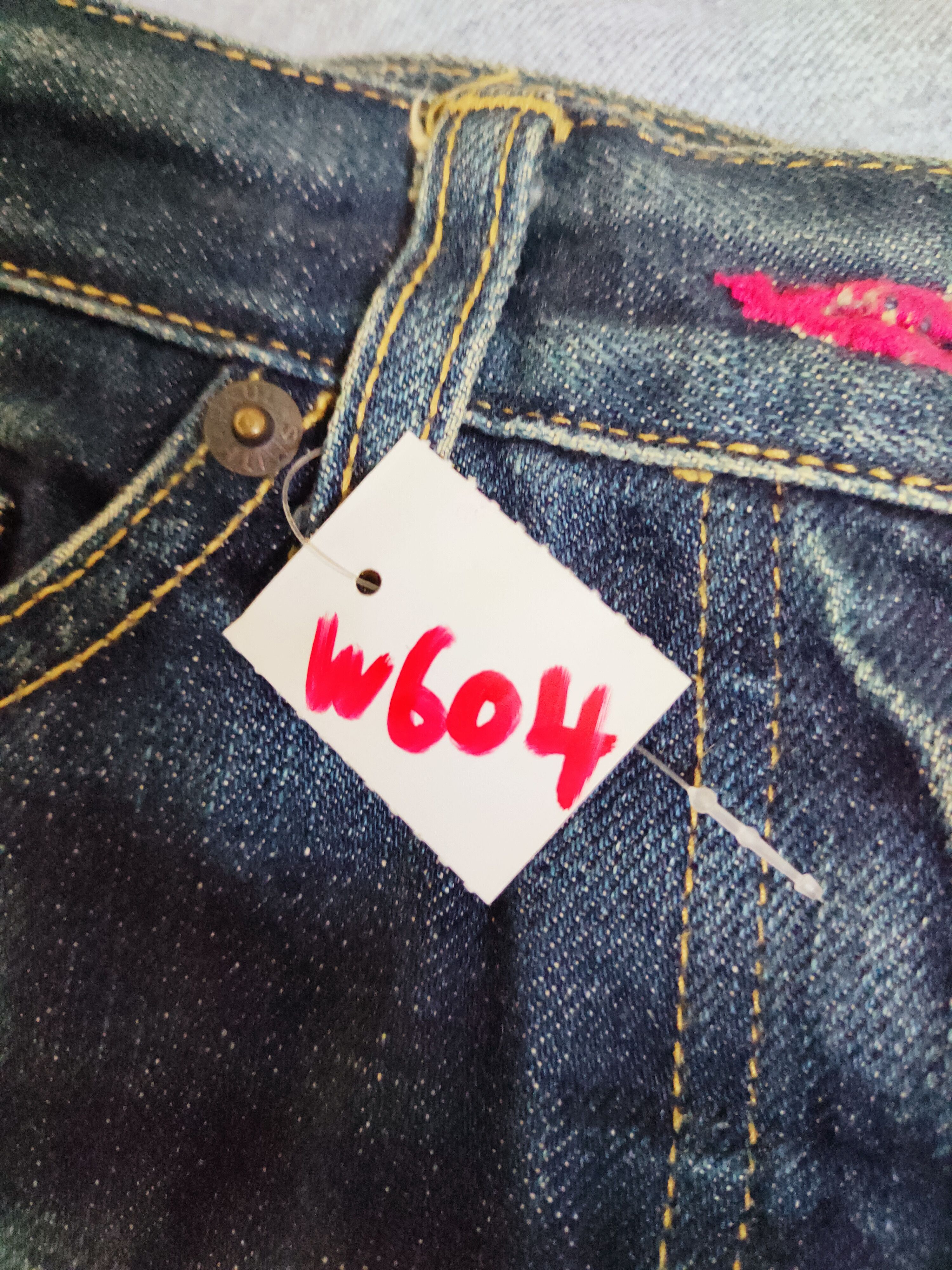 Japanese Brand Paul Smith selvedge Dark Blue Distressed Ripped Jeans #W604 Size 27" / US 4 / IT 40 - 22 Thumbnail