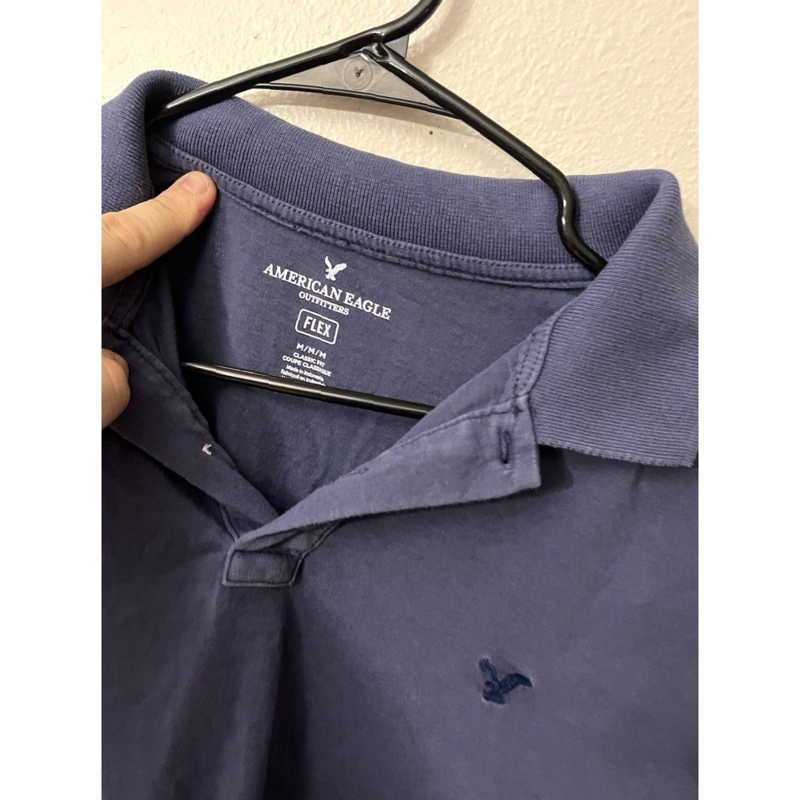 American Eagle Outfitters VINTAGE AMERICAN EAGLE OUTFITTERS AEO POLO SHIRT Mens Regular M Blue Cotton Blend Short Sleeve 90s Golf Activewear Size US M / EU 48-50 / 2 - 3 Thumbnail