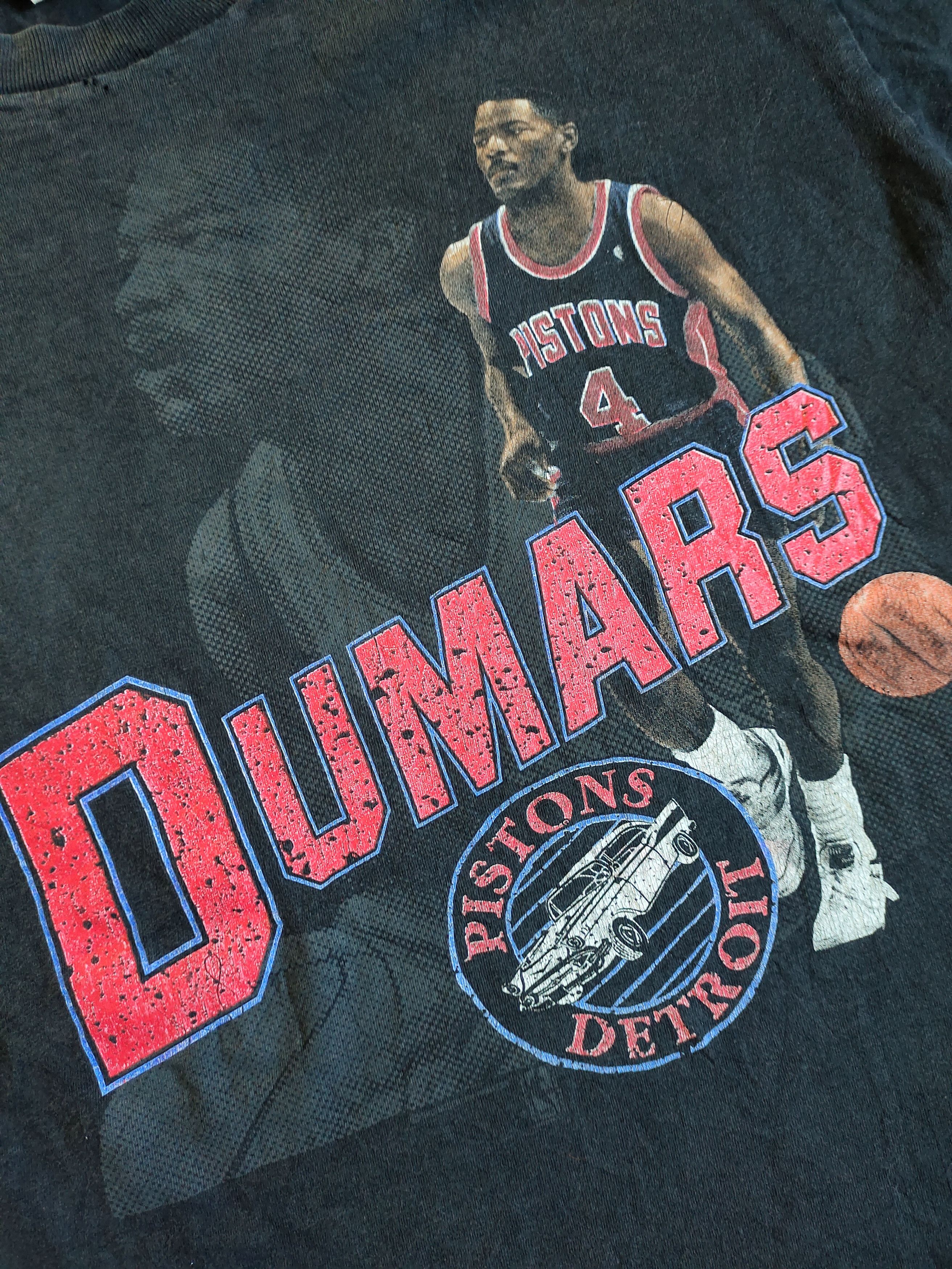Salem Sportswear × Vintage Vintage Joe Dumars Player Detroit Pistons 90s T-shirt Size US XL / EU 56 / 4 - 6 Thumbnail