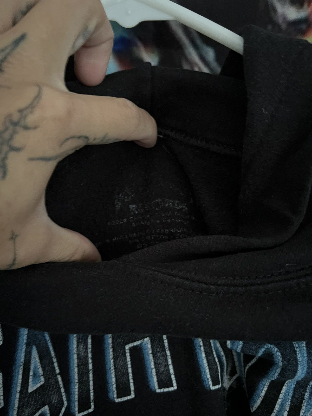 Death Row Records × Vintage Death Row Records Blue Lightning Hoodie Size US L / EU 52-54 / 3 - 3 Thumbnail