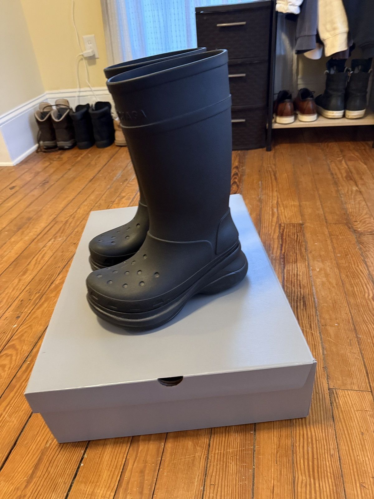 Balenciaga × Crocs Croc Boots Size US 10.5 / EU 43-44 - 2 Thumbnail