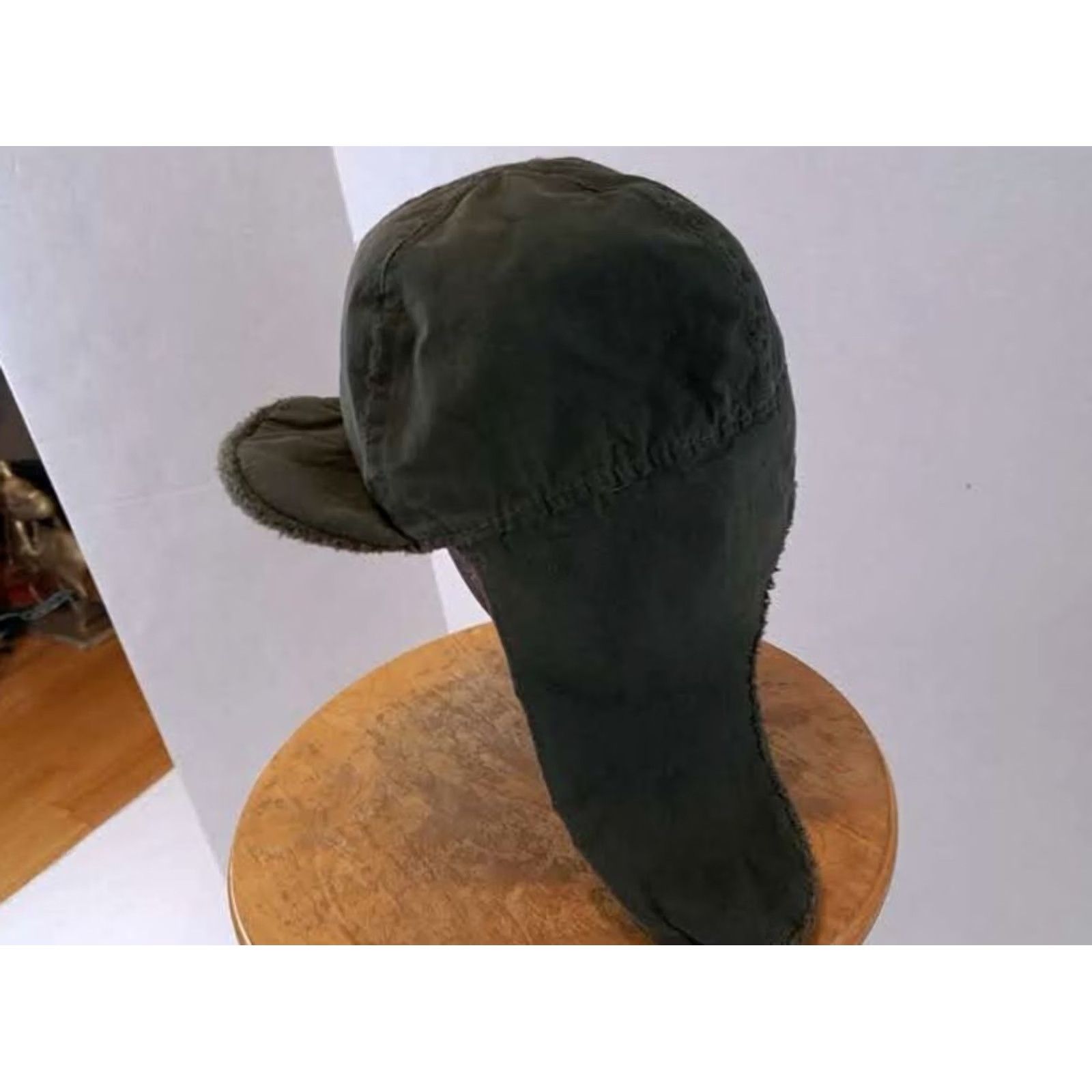 Vintage VINTAGE Broner Cap Mens Adjustable Green Insulated Military Style Skull with Chin Strap Size ONE SIZE - 2 Thumbnail