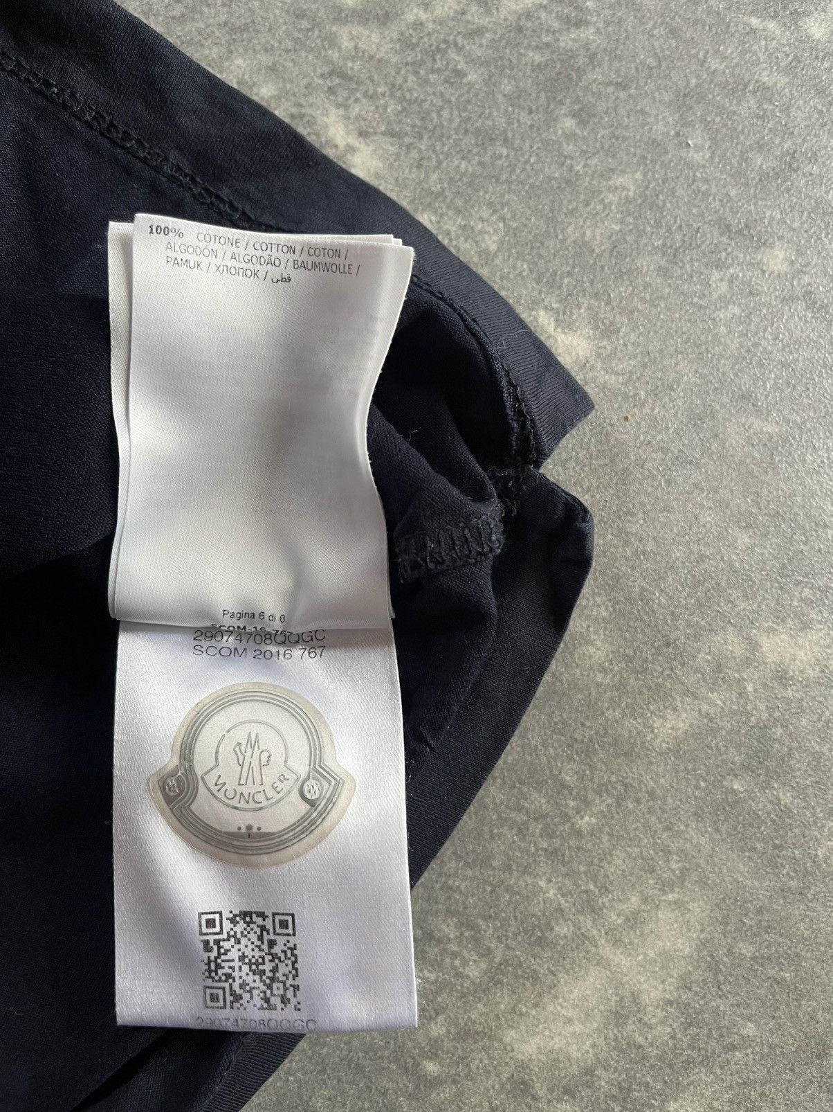 Moncler Moncler Maglia Patch Logo Navy Blue Pocket Tee L XL Size US XL / EU 56 / 4 - 12 Thumbnail