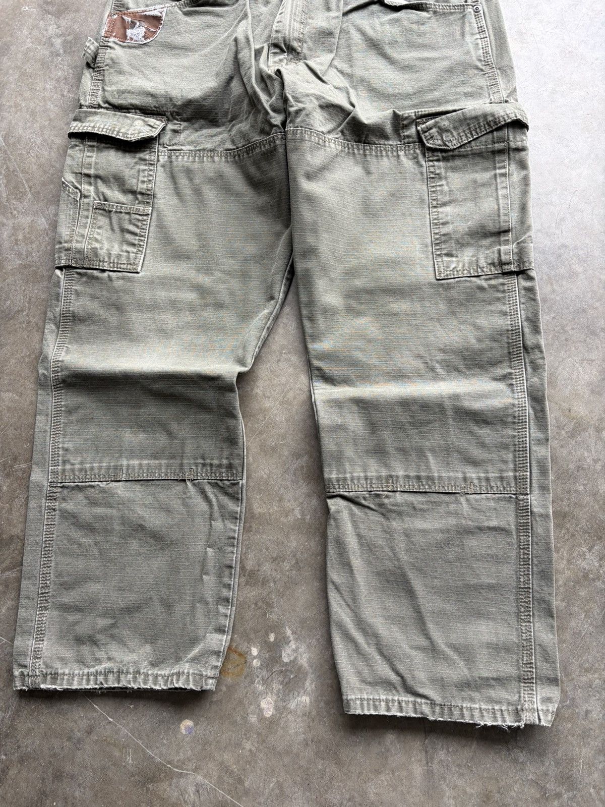 Wrangler Vintage Wrangler Riggs Cargo Carpenter Workwear Green Pants Size US 36 / EU 52 - 2 Thumbnail