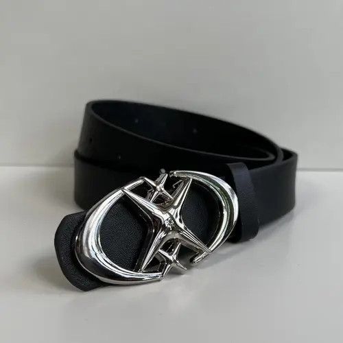 Handmade y2k 2000s star futuristic star emblem grunge emo belt Size ONE SIZE - 4 Thumbnail