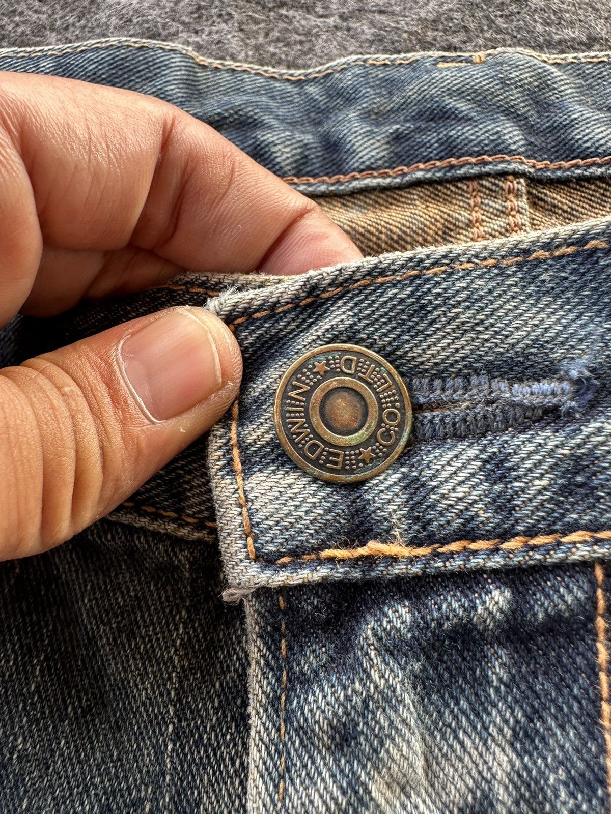 Dogtown × Edwin × JNCO Vintage Edwin 404 Japan Big Size Denim D325 Size US 38 / EU 54 - 11 Thumbnail