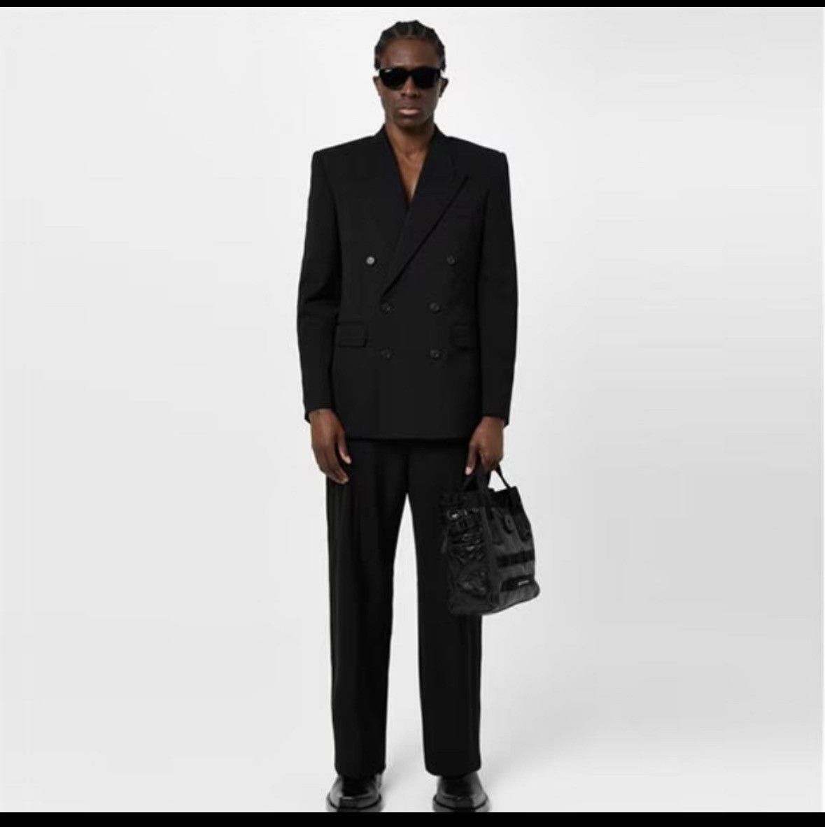 Balenciaga Balenciaga Double Breasted Garde-Robe Blazer Size 50S - 13 Thumbnail