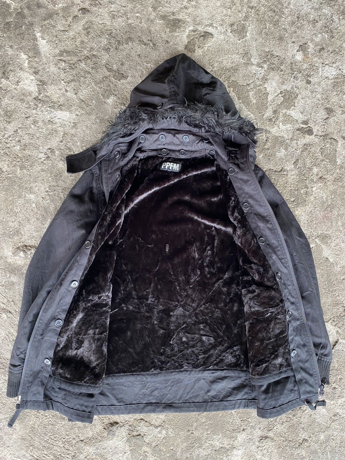 If Six Was Nine × Japanese Brand × PPFM PPFM Japanese Bindage Fur Hooded IfsixwasnineLGB Style Size US M / EU 48-50 / 2 - 14 Thumbnail