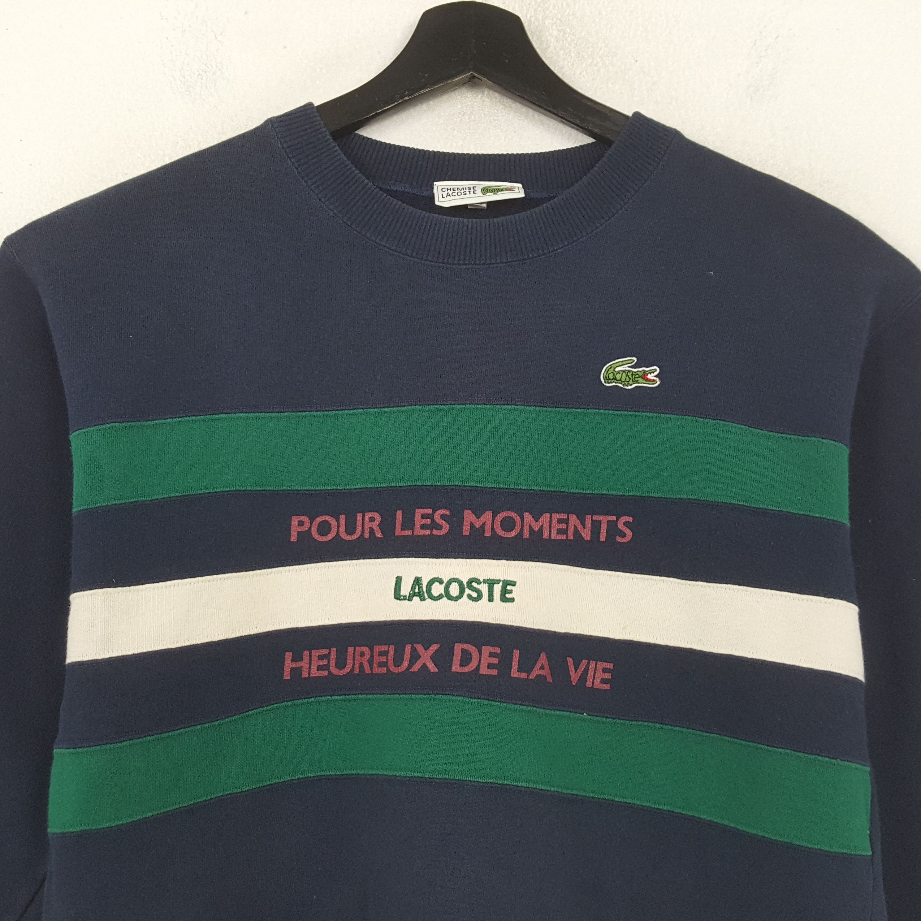 Lacoste Lacoste Pour Les Moments Heureux De La Vie Sweatshirt RR9 Size US S / EU 44-46 / 1 - 2 Thumbnail
