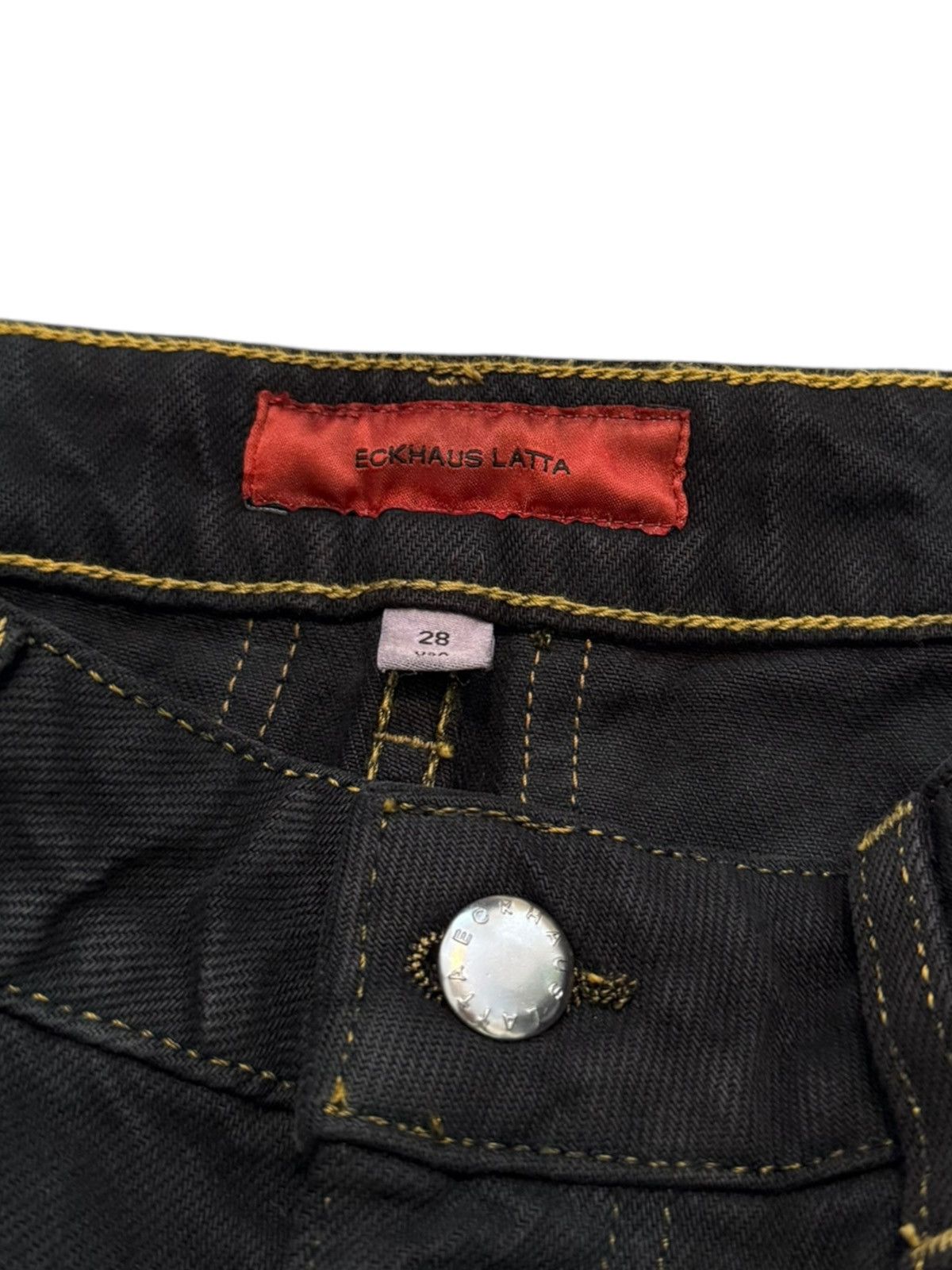 Eckhaus Latta El Jean Green Black (Dyed Denim) Size US 28 / EU 44 - 6 Thumbnail